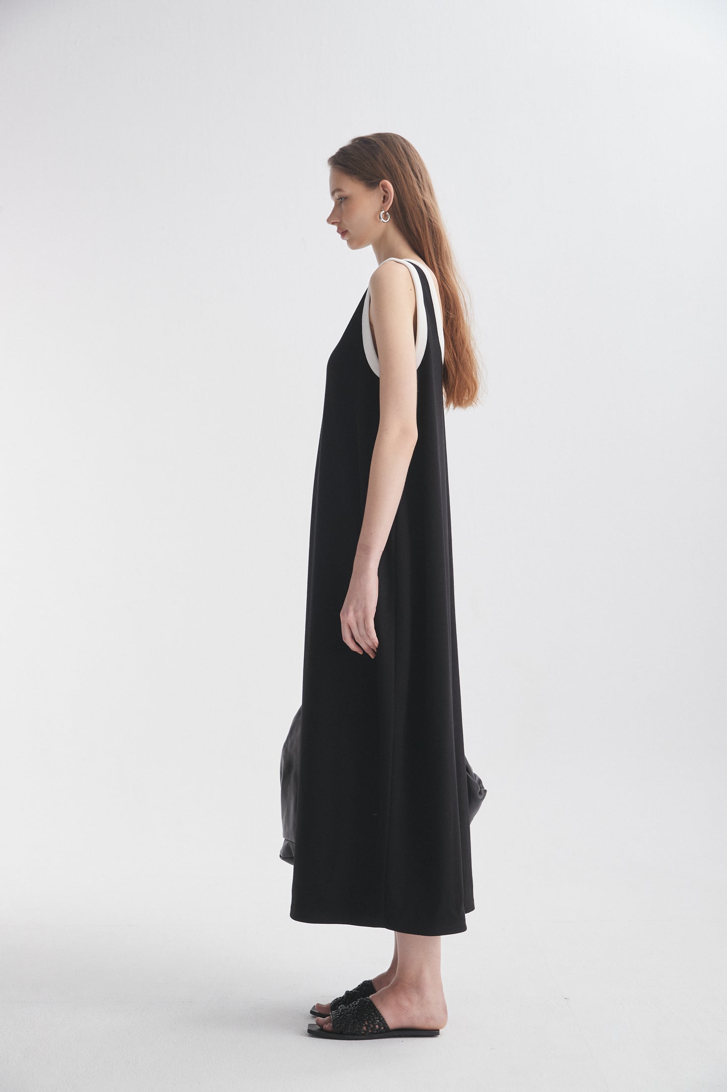 Contrasting Trim Dress