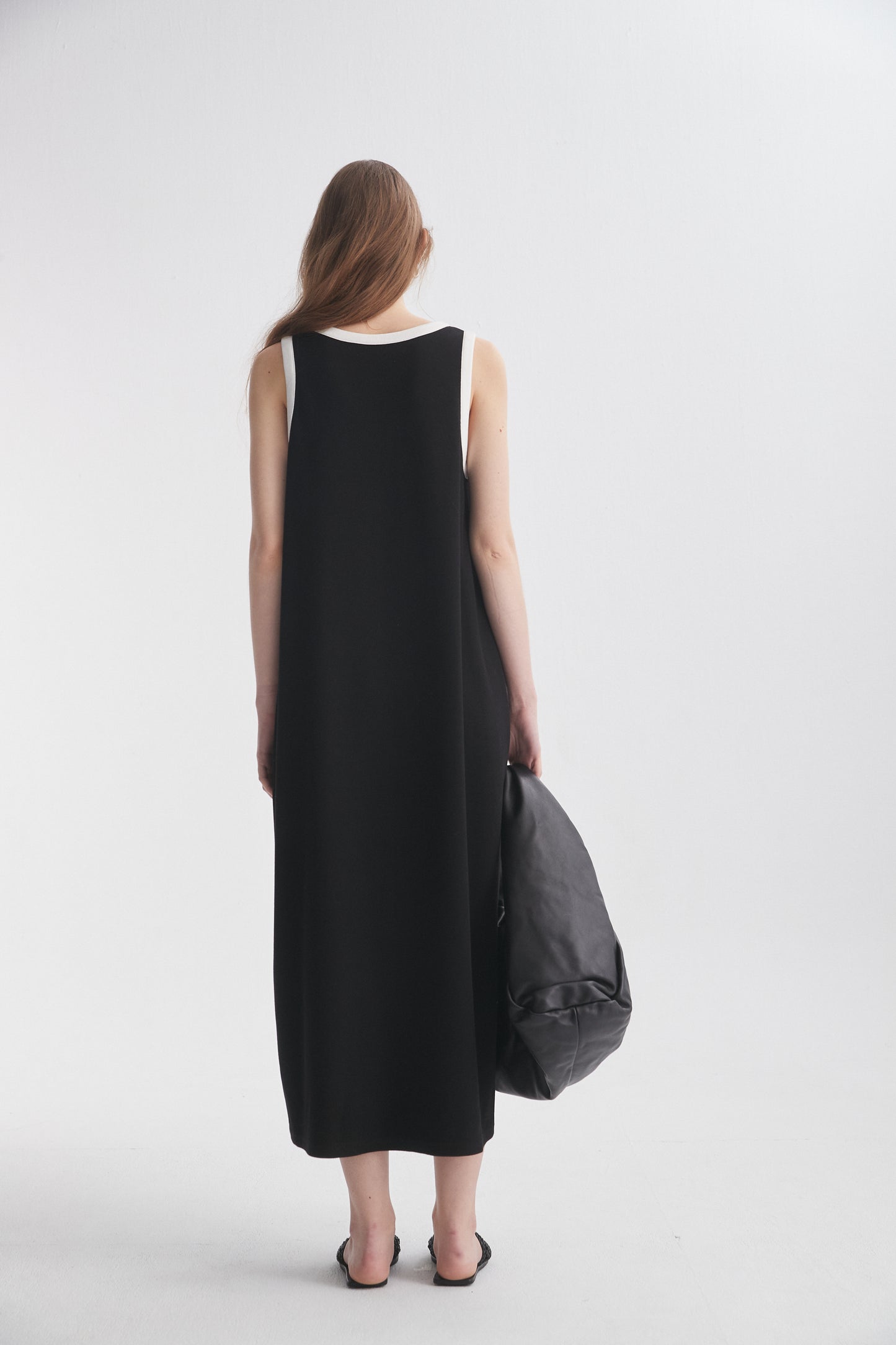 Contrasting Trim Dress