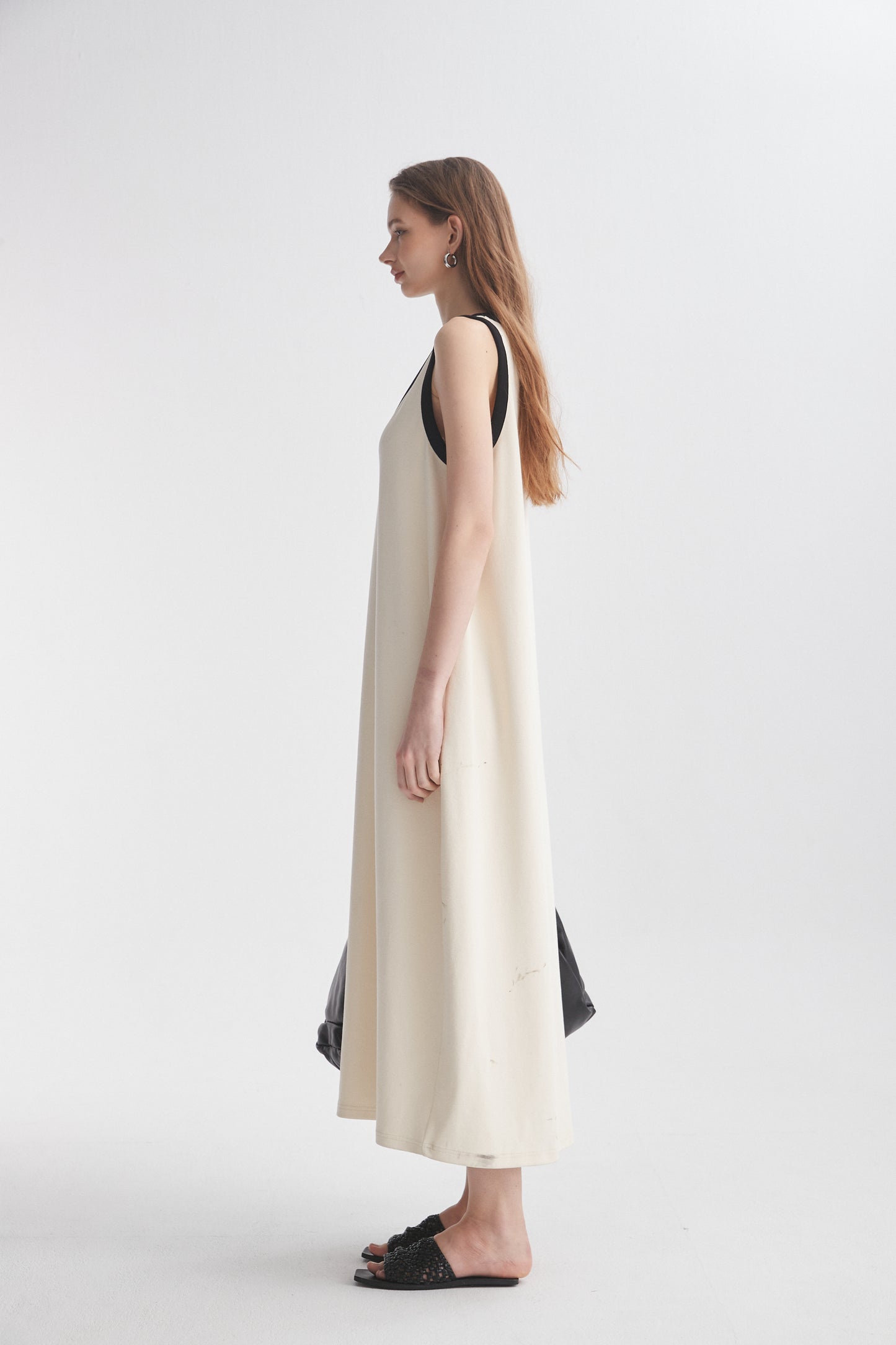 Contrasting Trim Dress