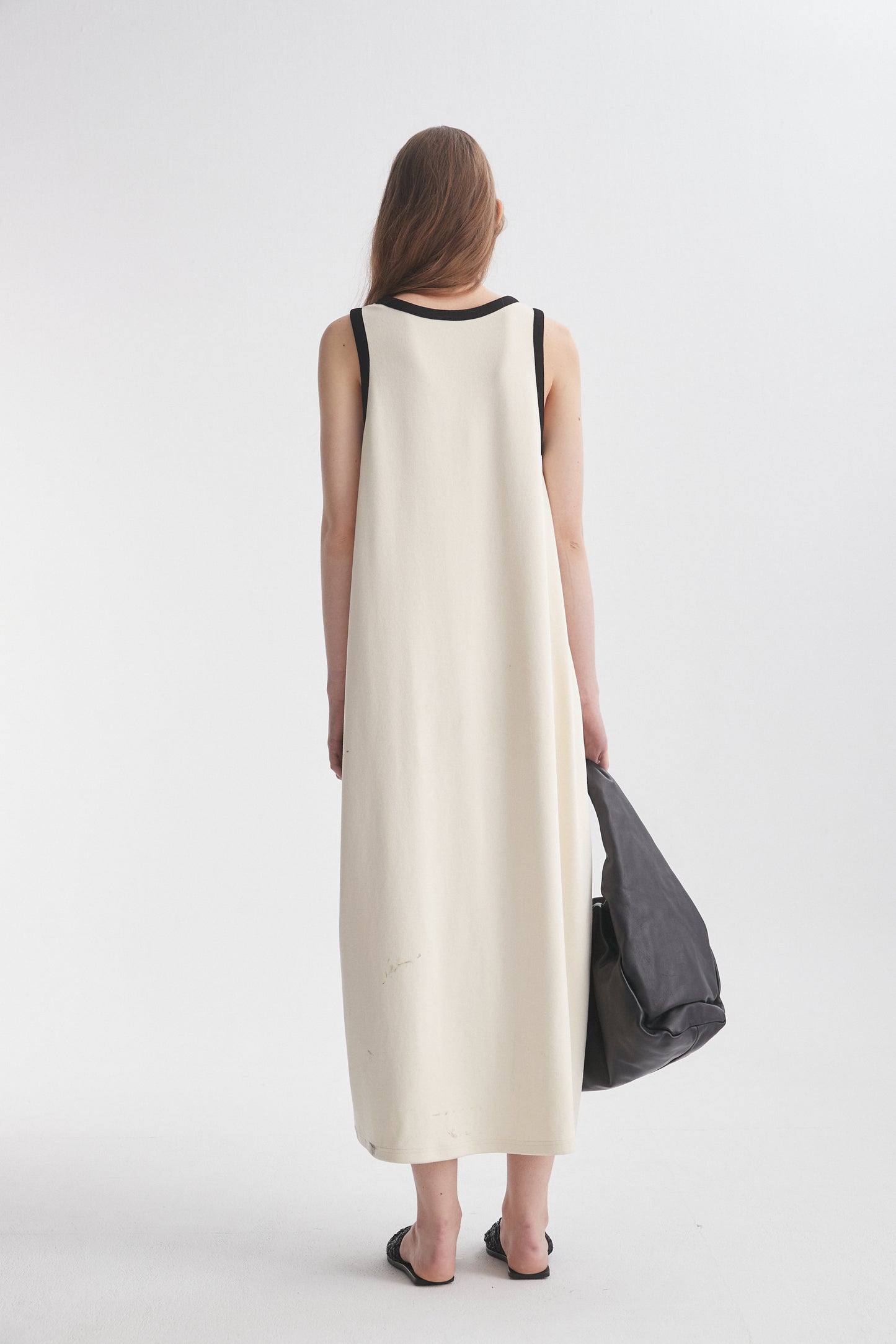Contrasting Trim Dress