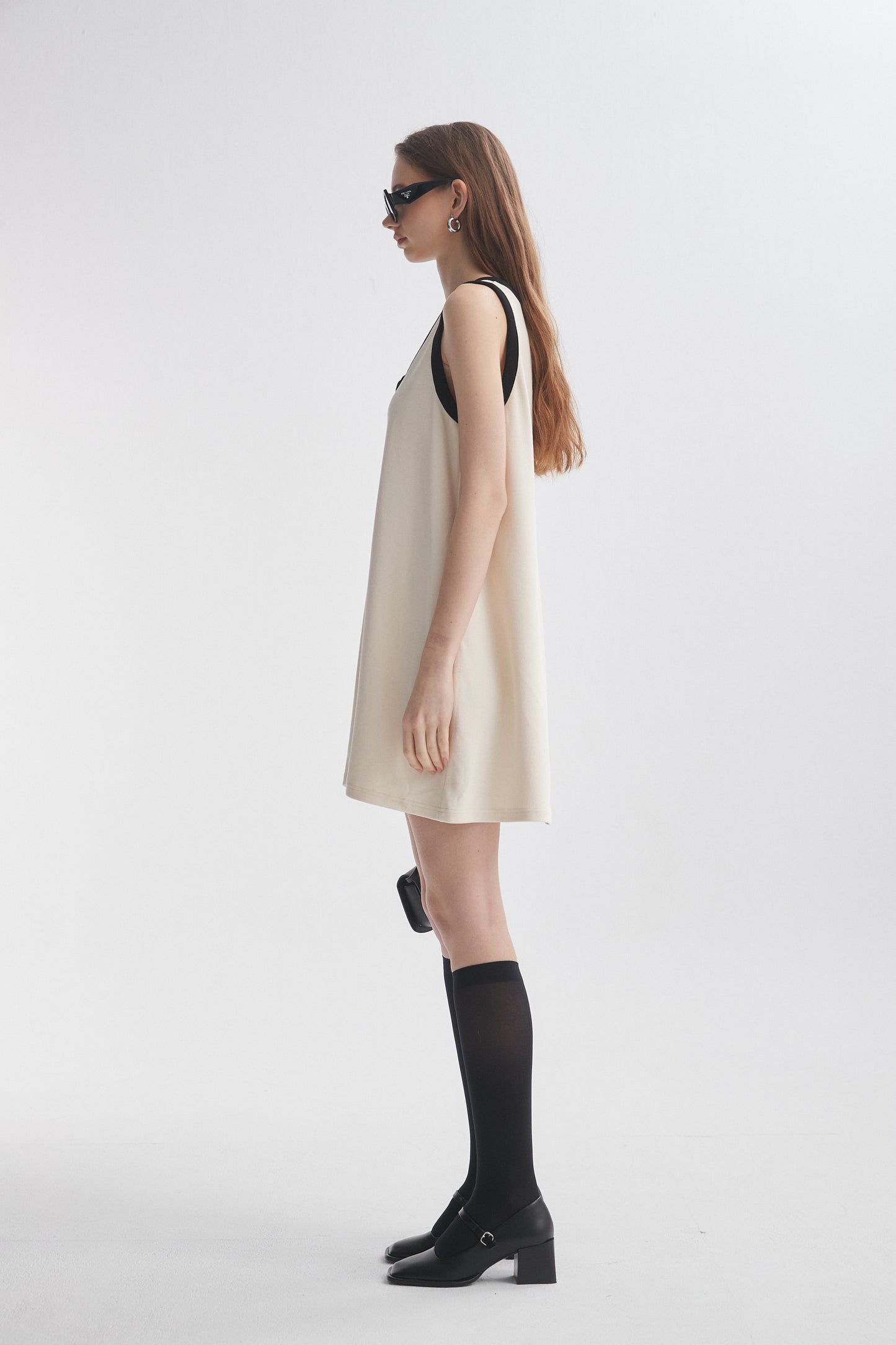 Contrasting Trim Minidress
