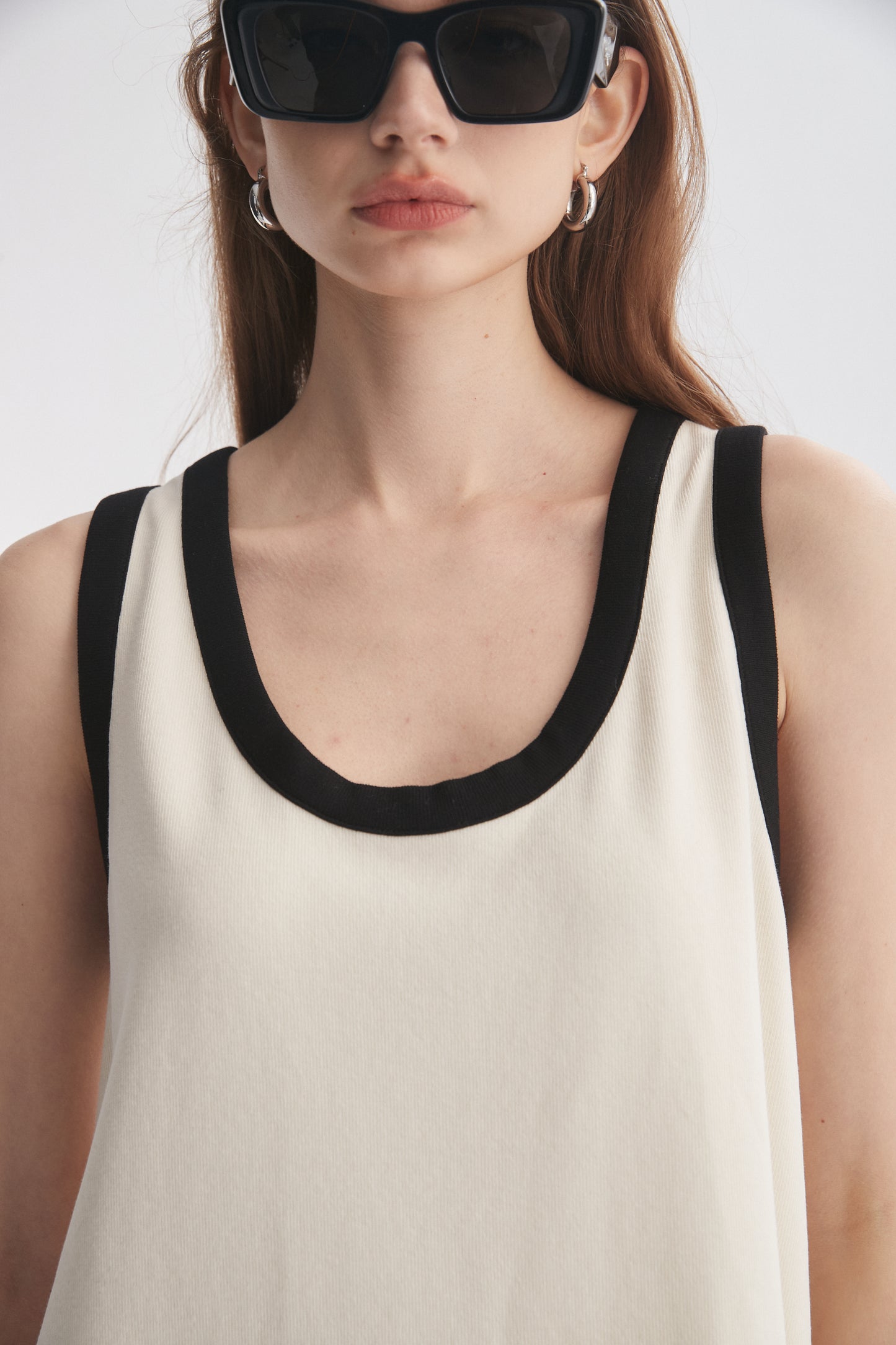 Contrasting Trim Minidress