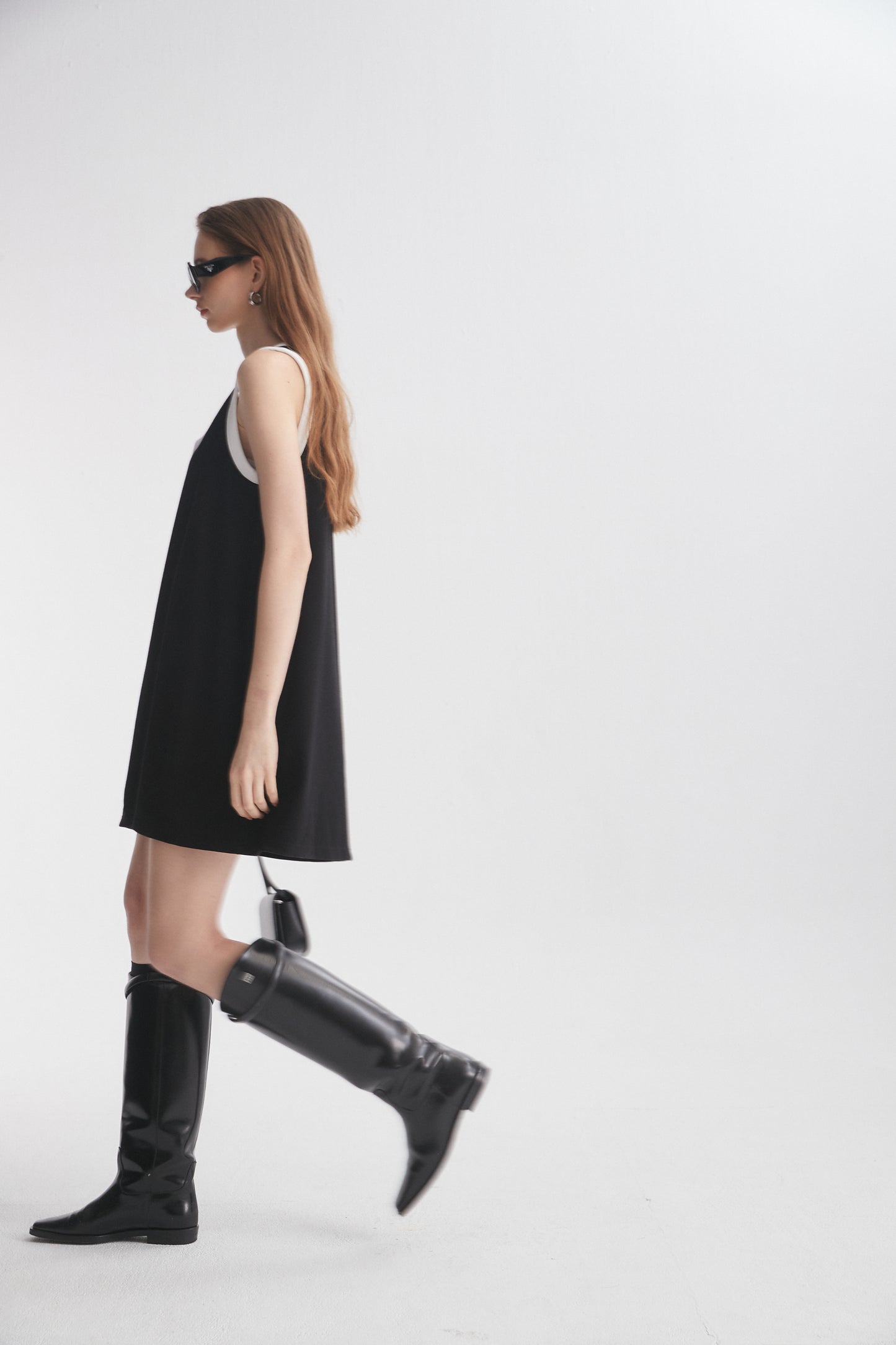 Contrasting Trim Minidress