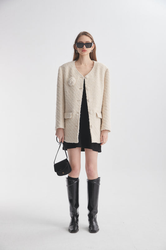 Light Textured Tweed Jacket