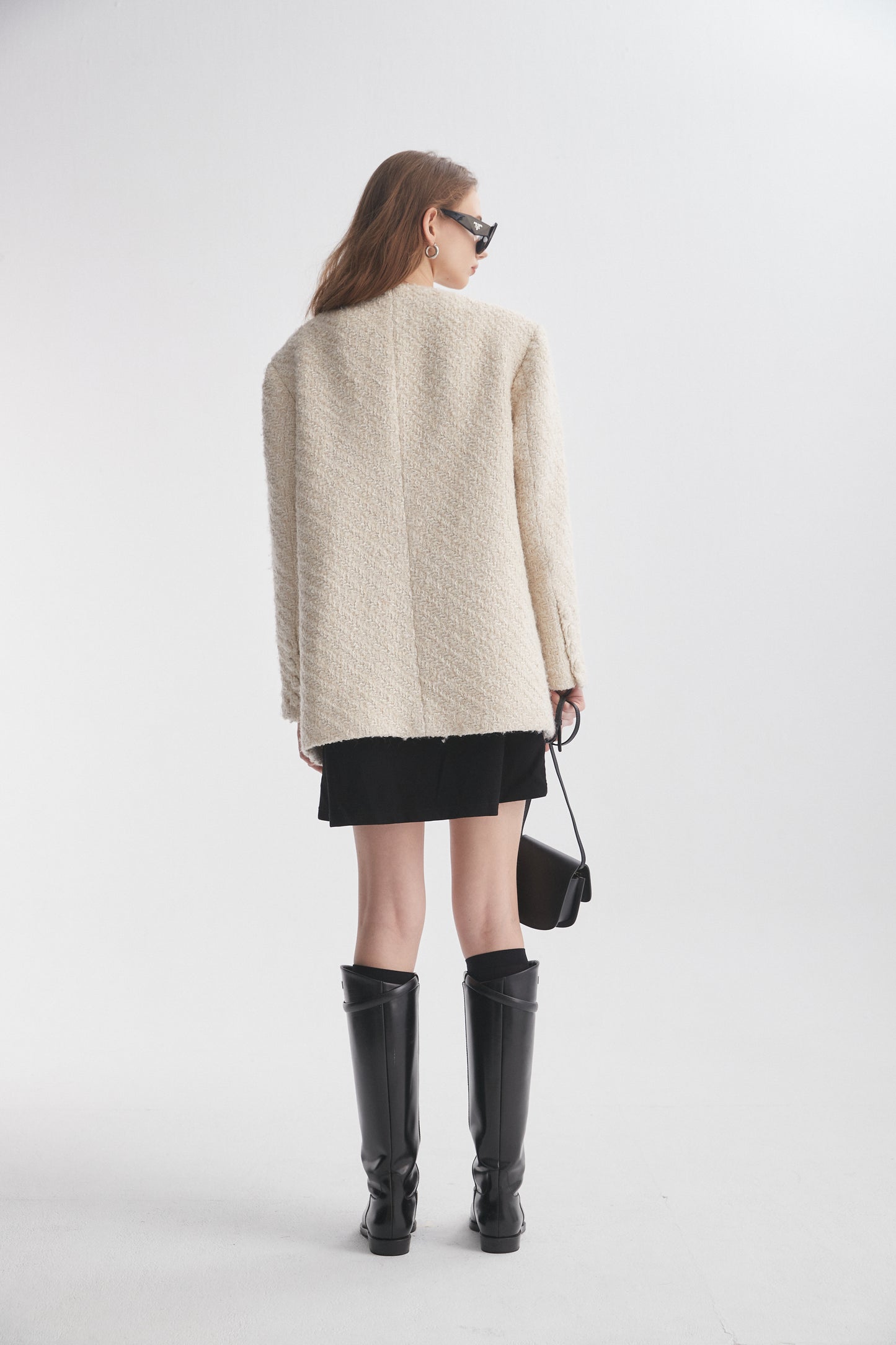 Light Textured Tweed Jacket