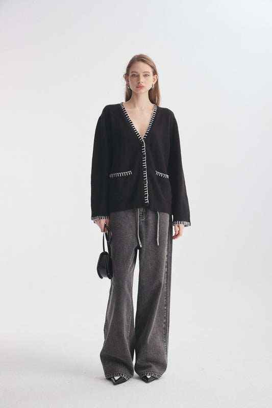 Embroidered Cardigan