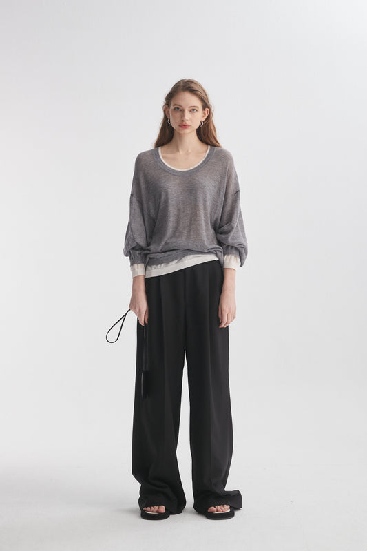 Double-Layer Long-Sleeve T-Shirt