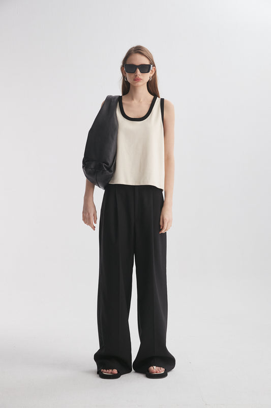 Contrasting Trim Top
