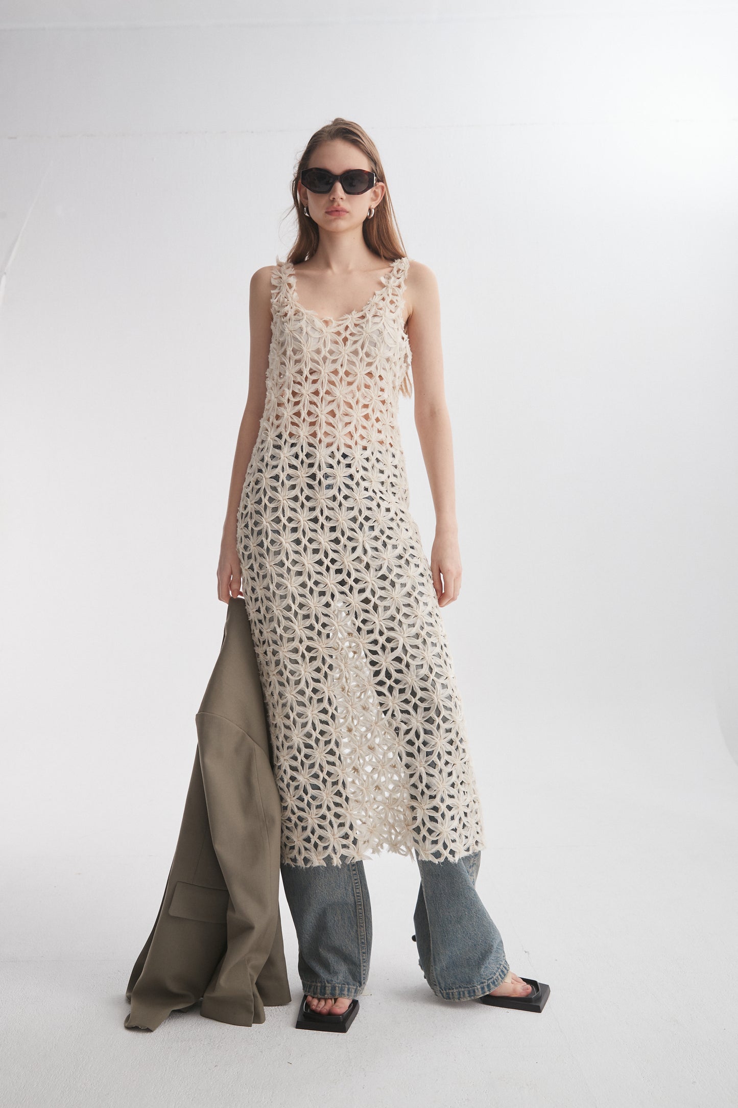 Crochet Knit Dress