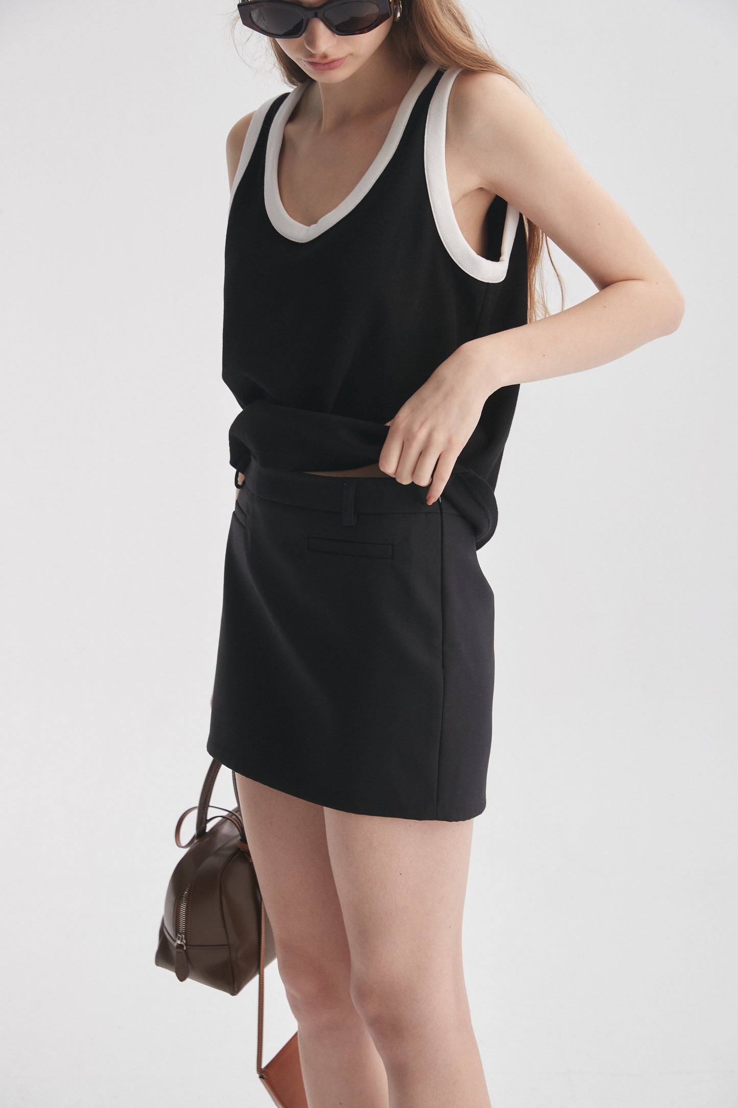 Contrasting Trim Top
