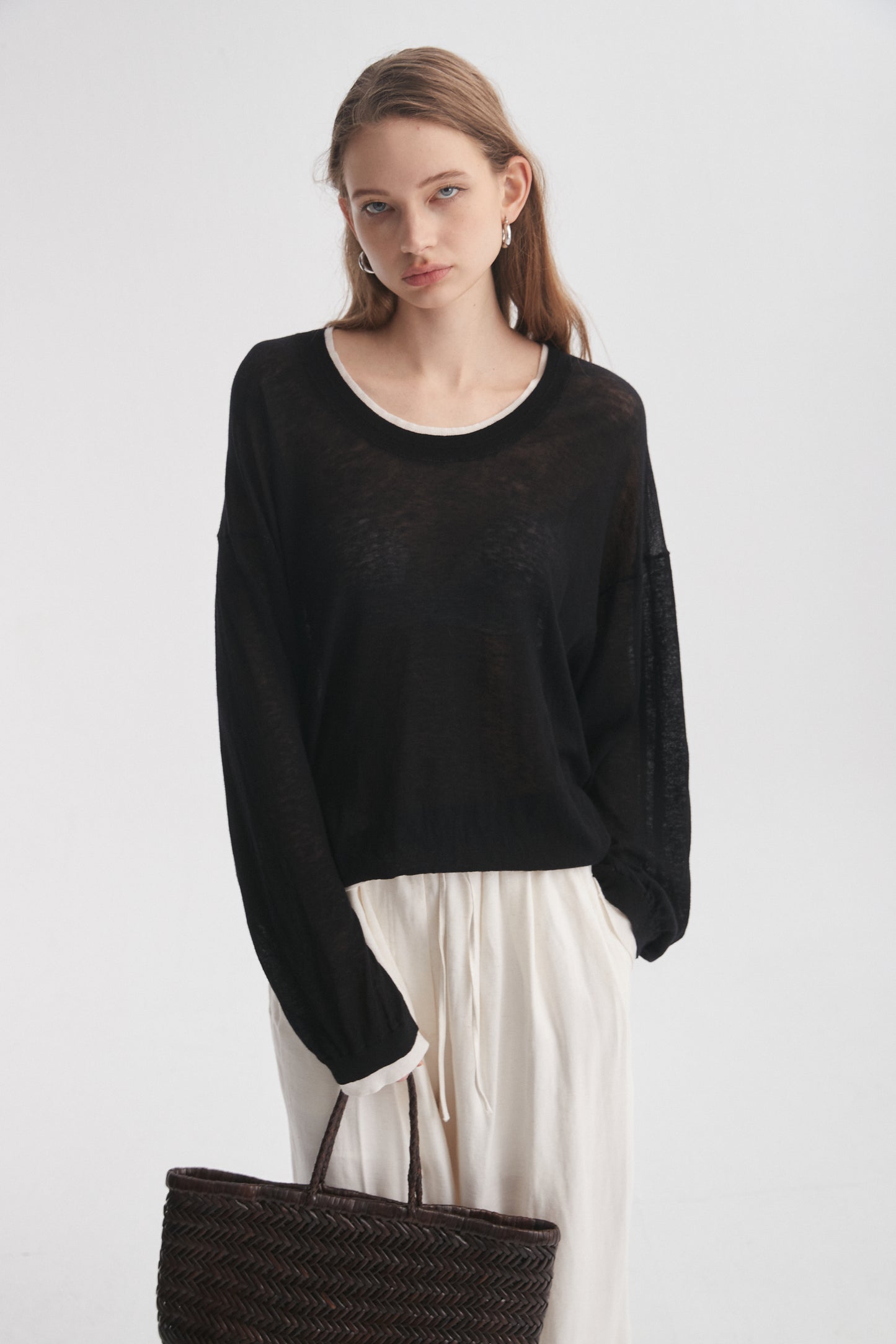 Double-Layer Long-Sleeve T-Shirt
