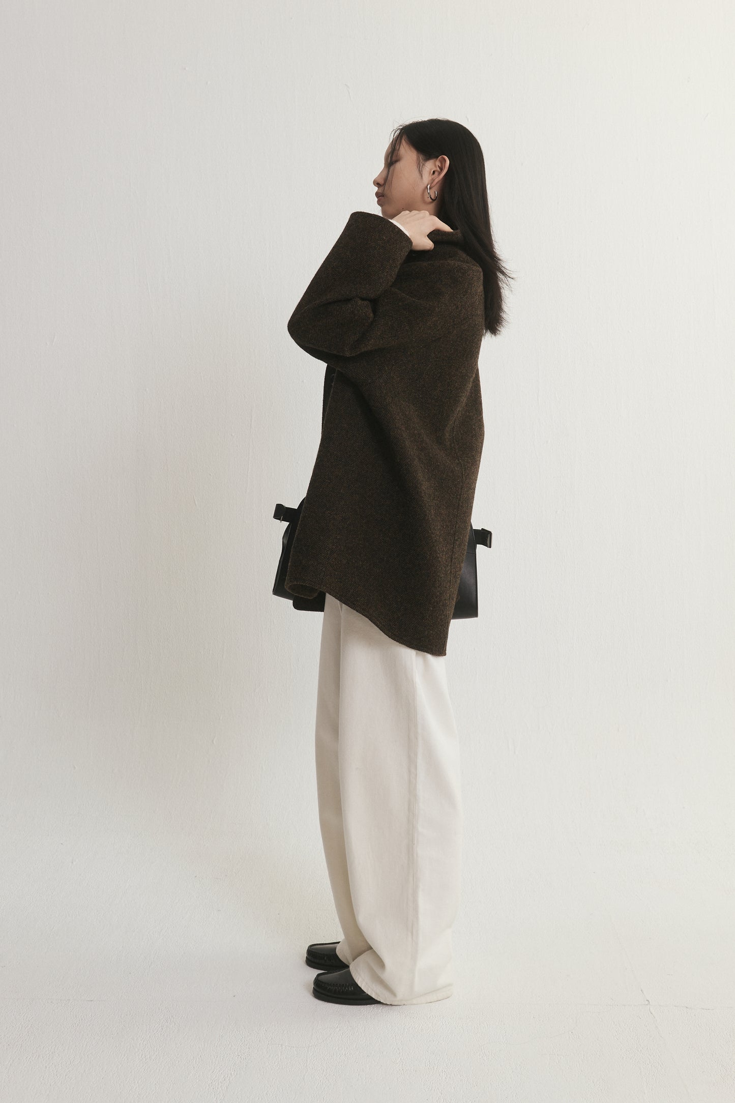Wool Cocoon Coat