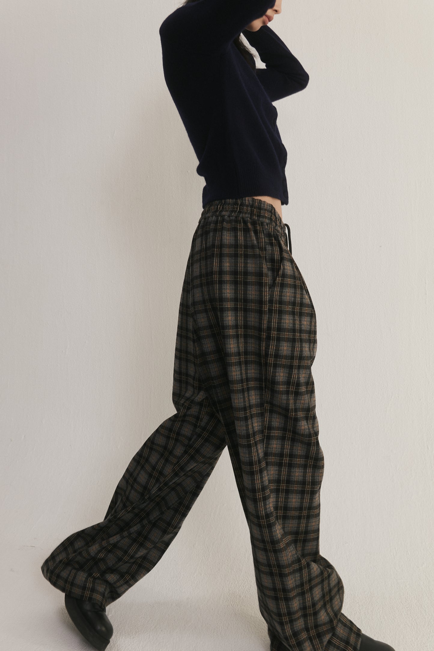 90's Check Joggers
