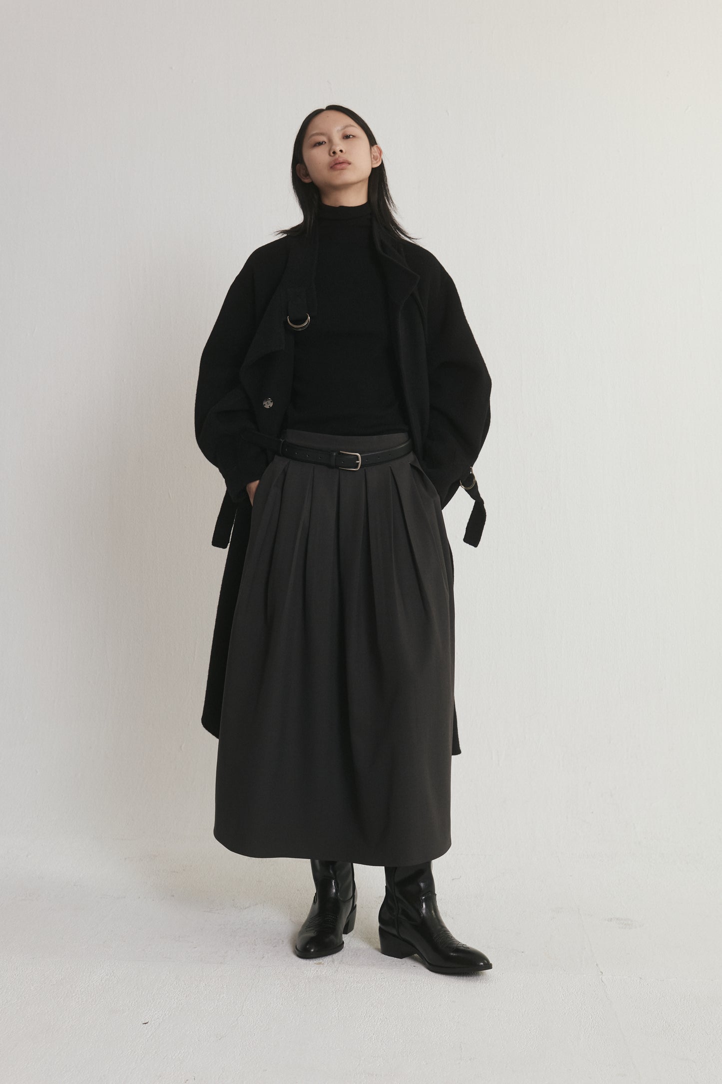 High Collar Wool Coat
