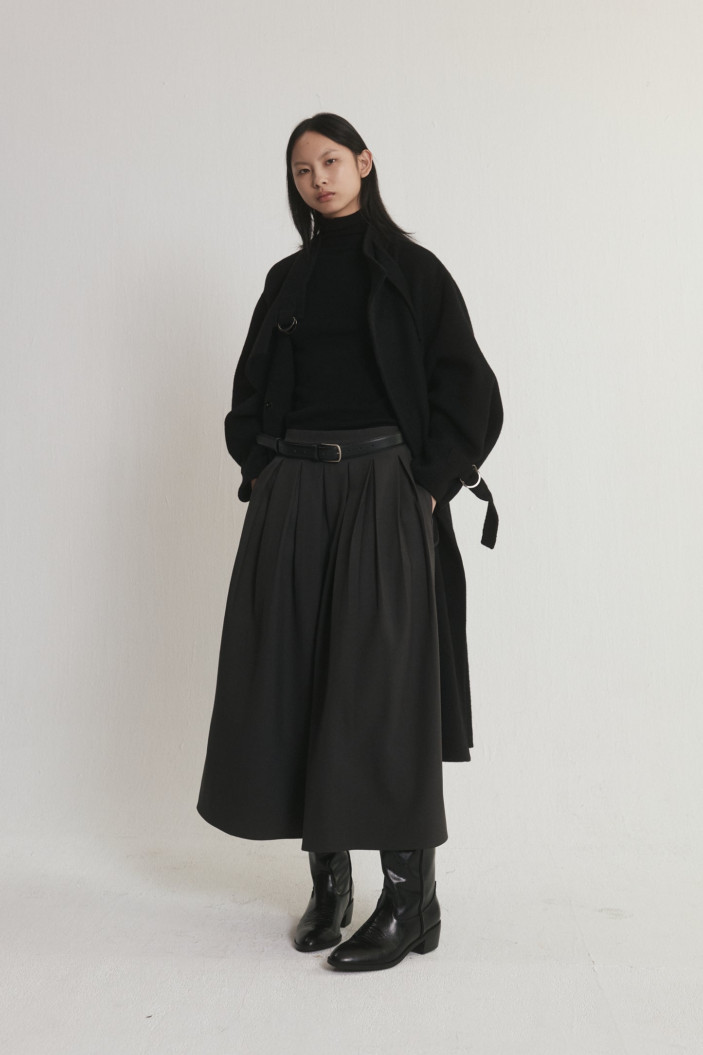 High Collar Wool Coat