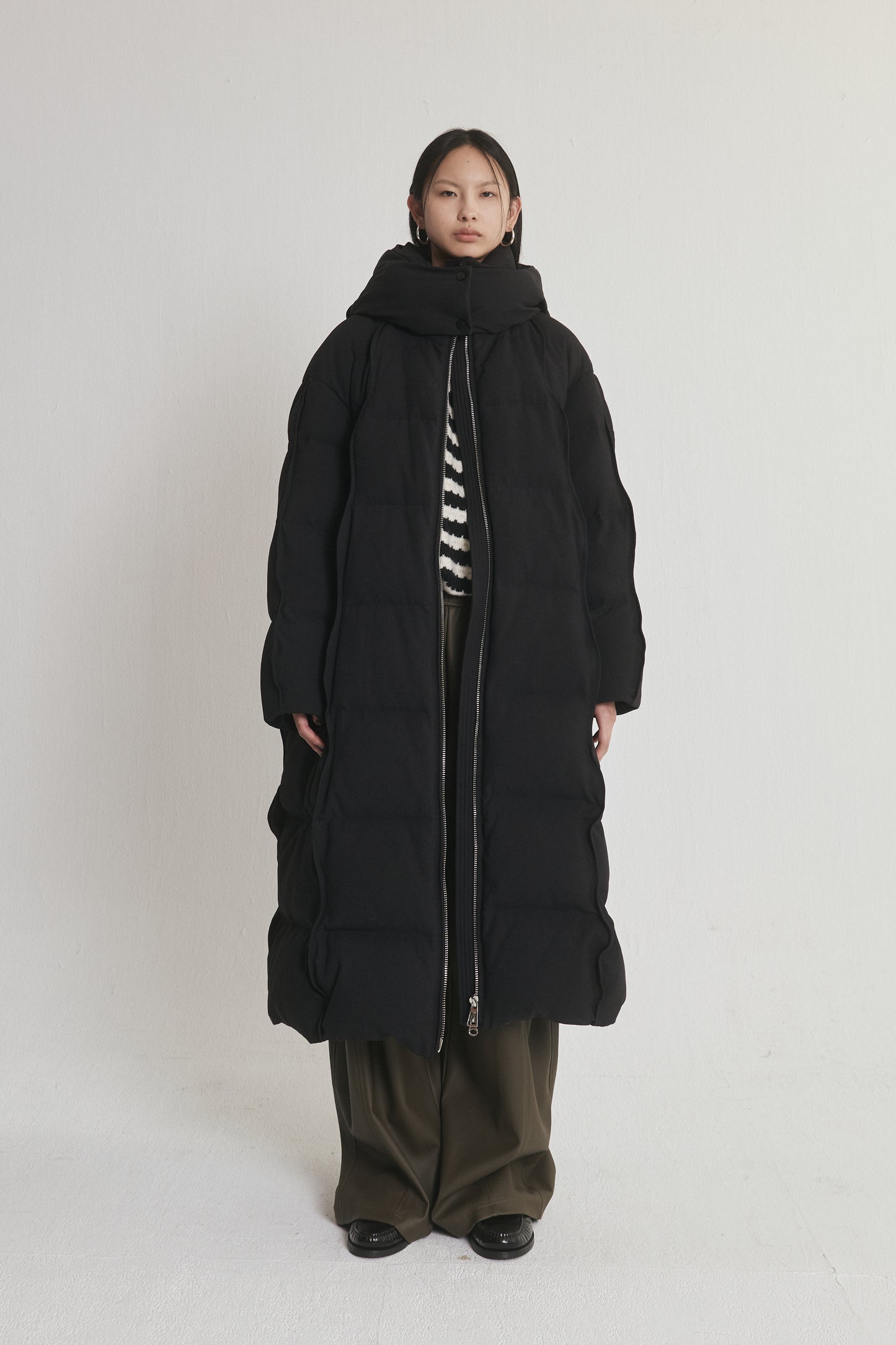 Long Padded Down Coat