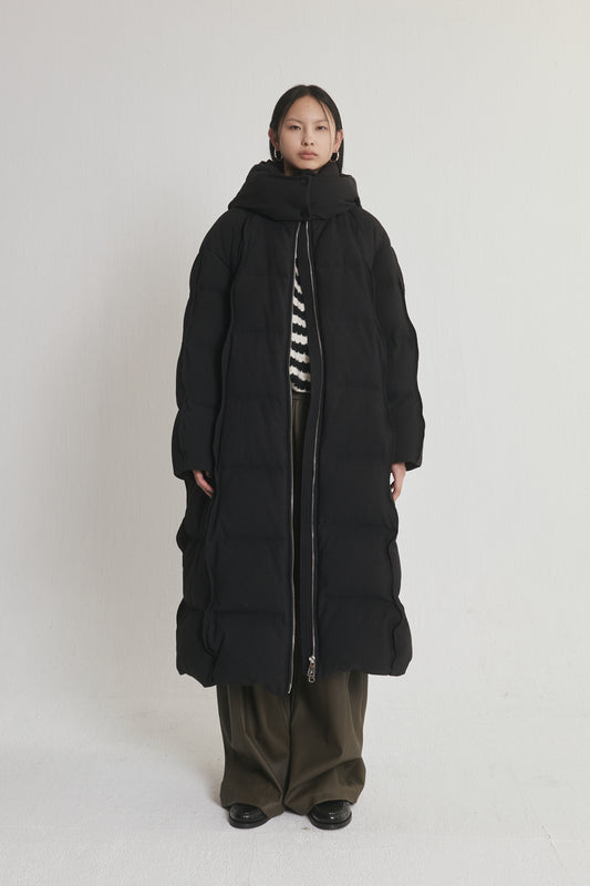 Long Padded Down Coat