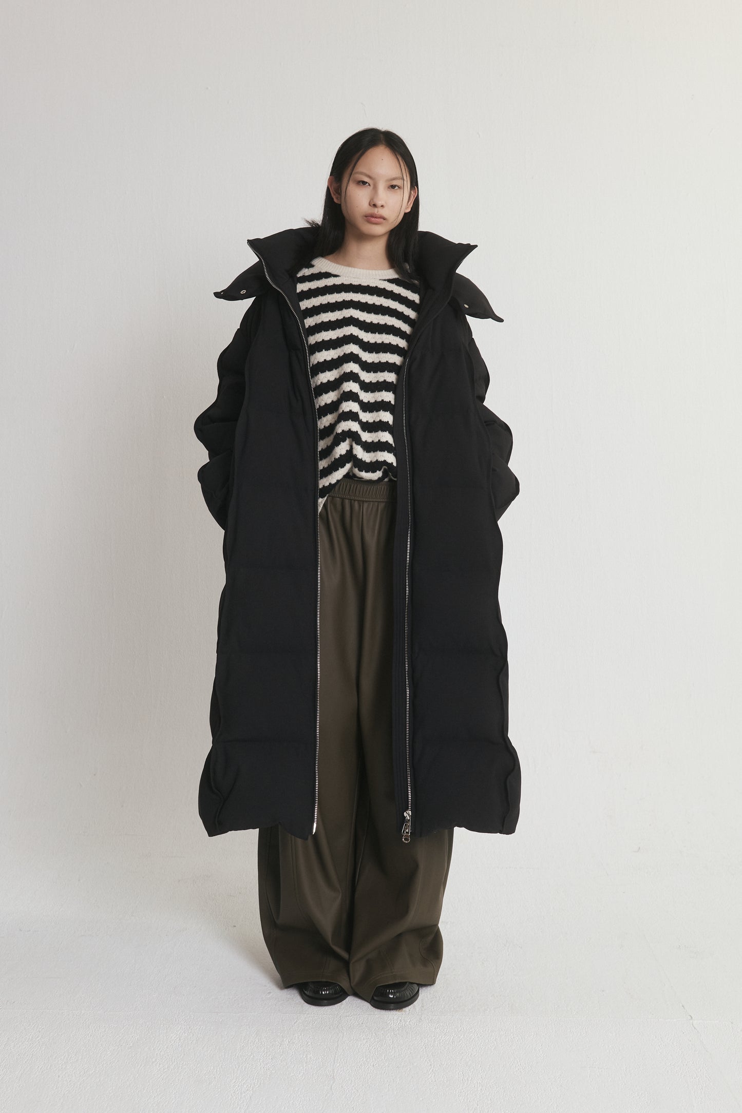 Long Padded Down Coat