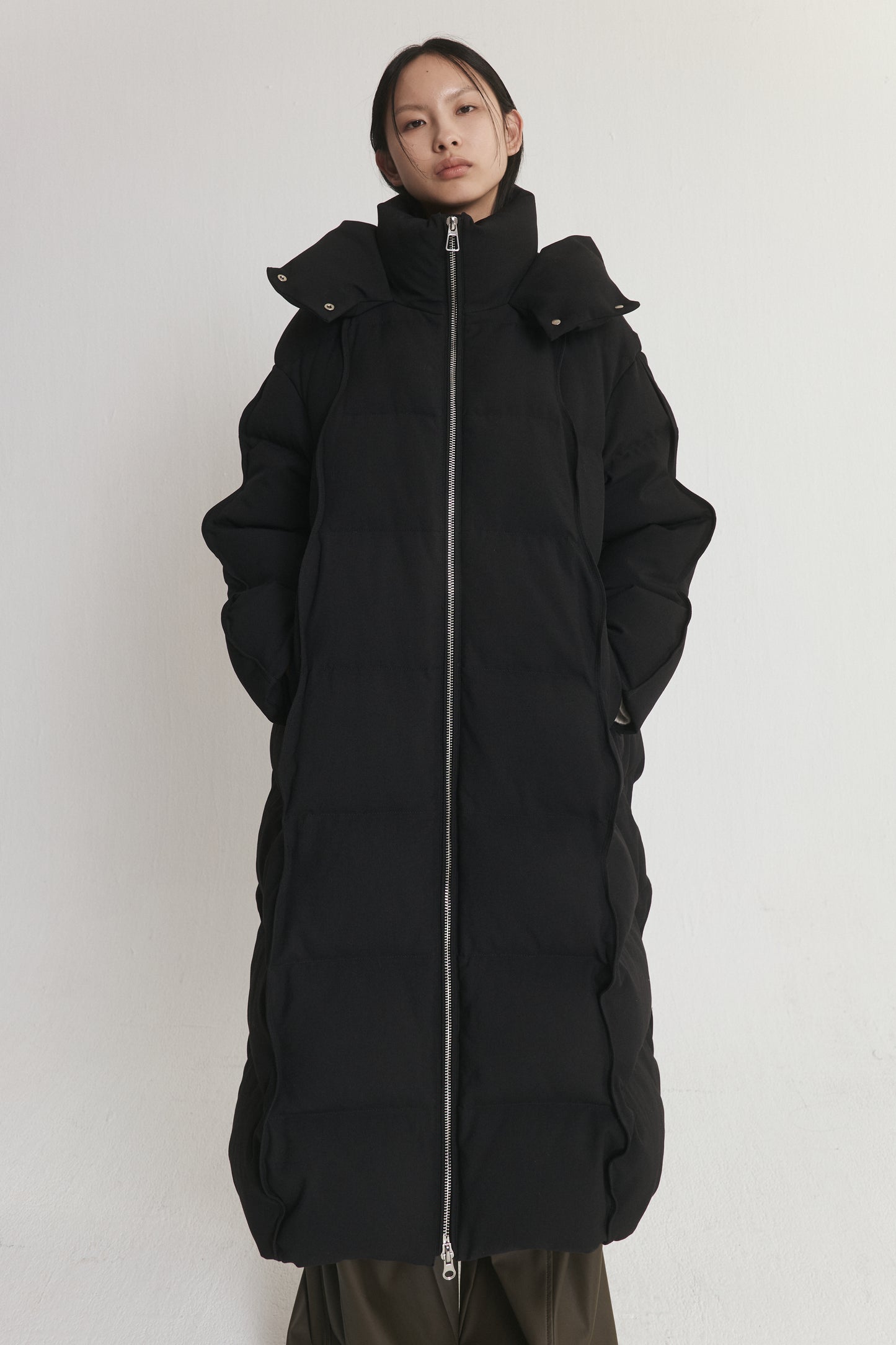 Long Padded Down Coat