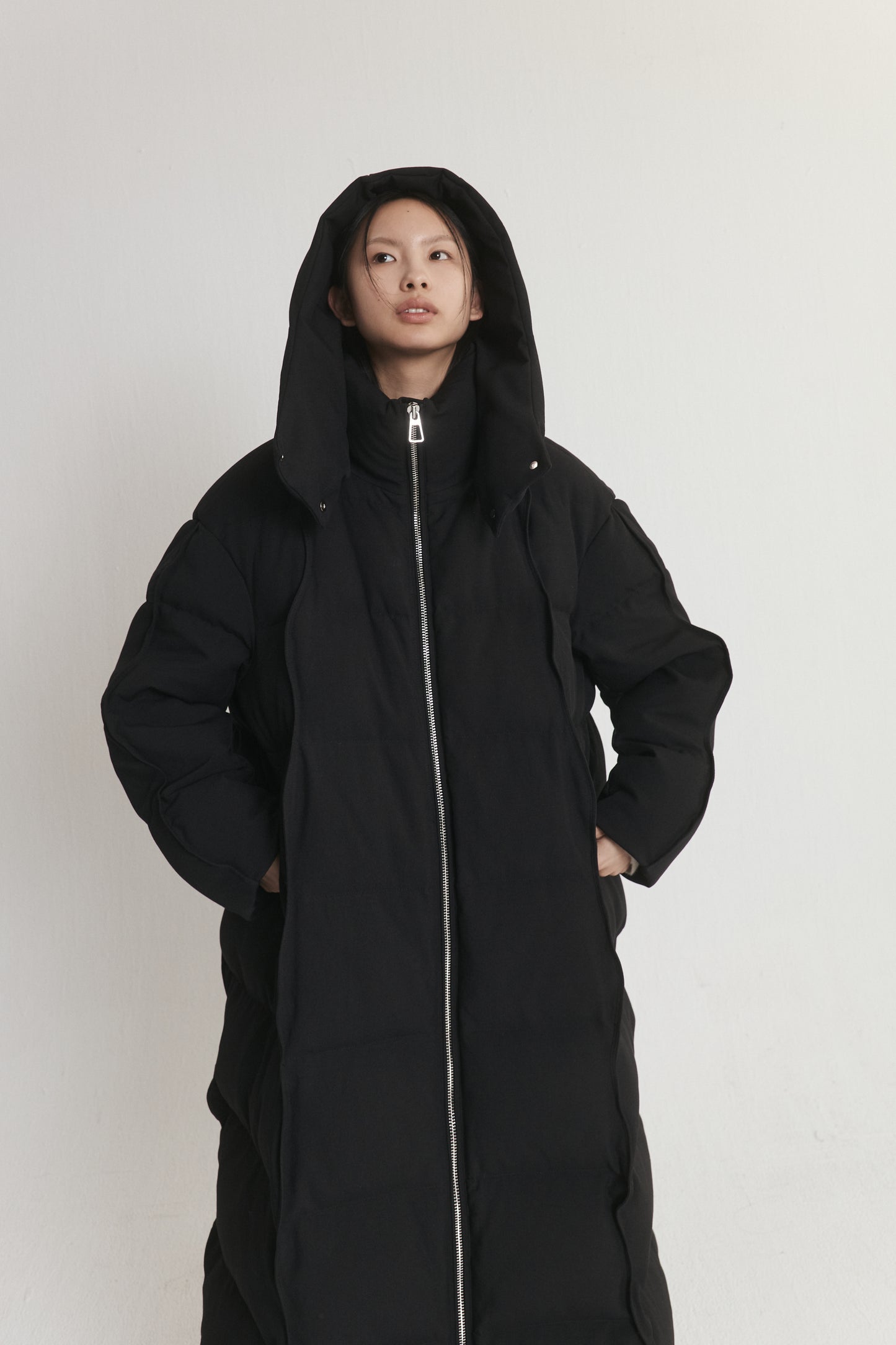 Long Padded Down Coat