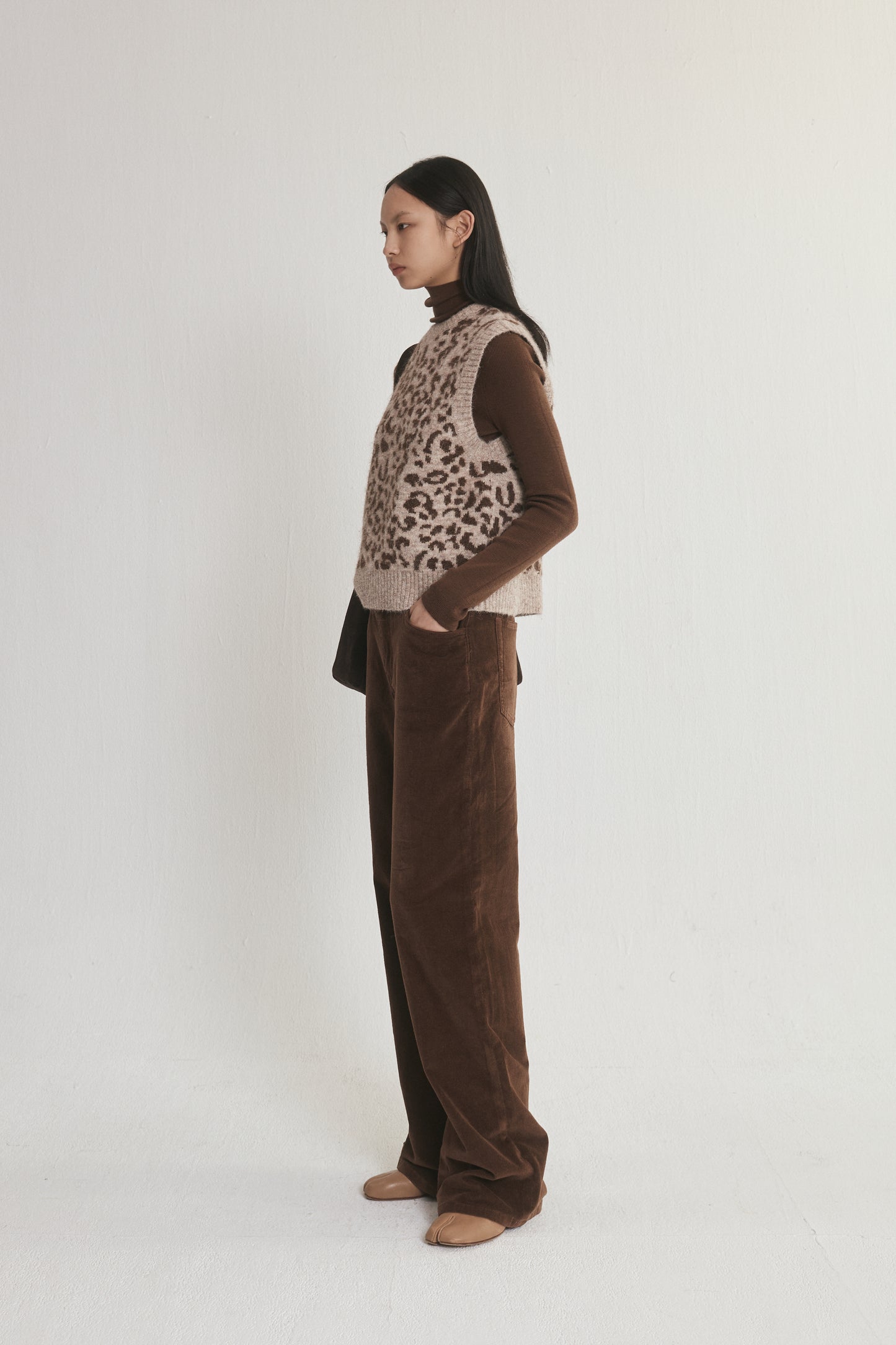 Leopard Print Tank Sweater