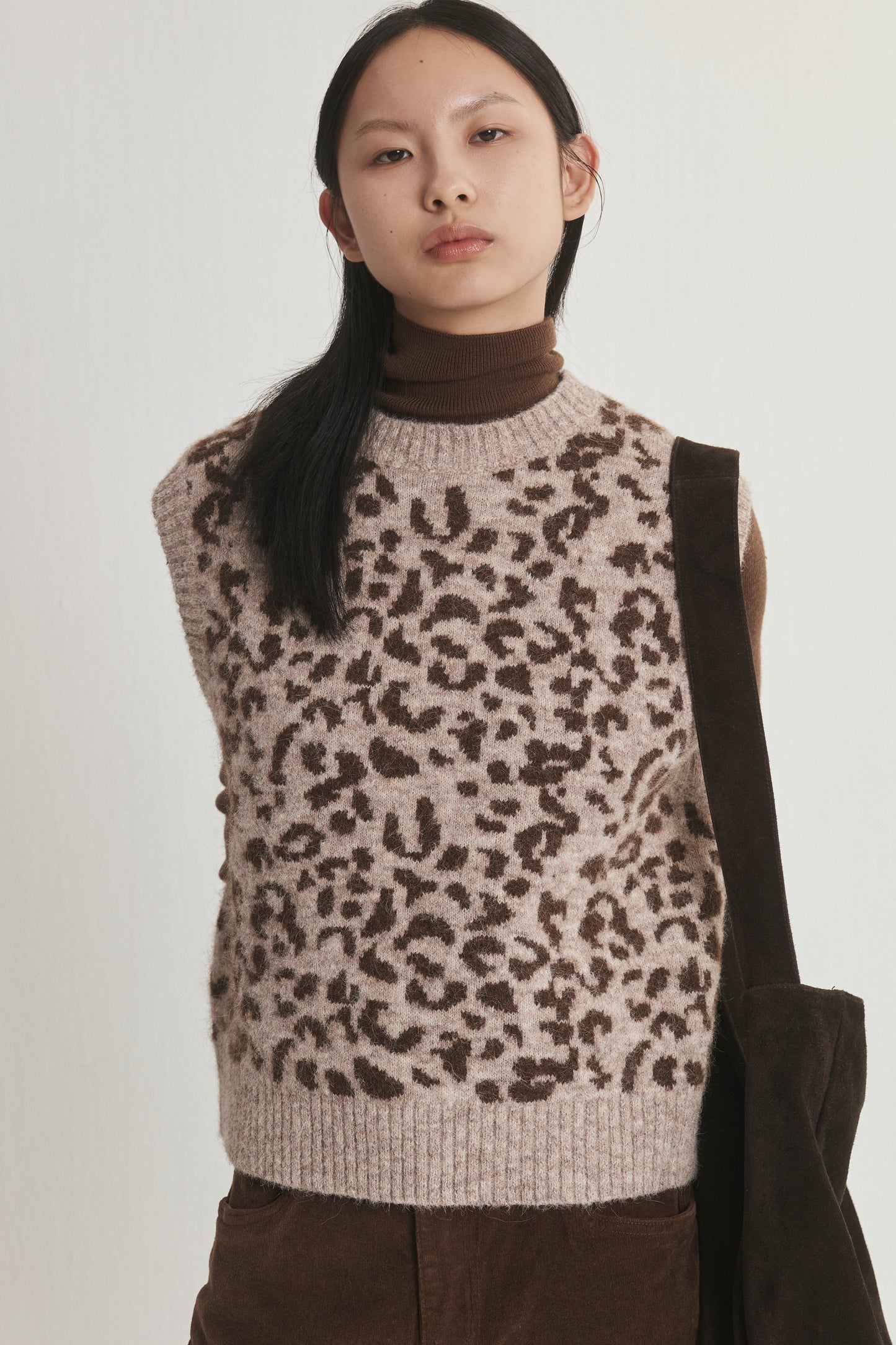 Leopard Print Tank Sweater
