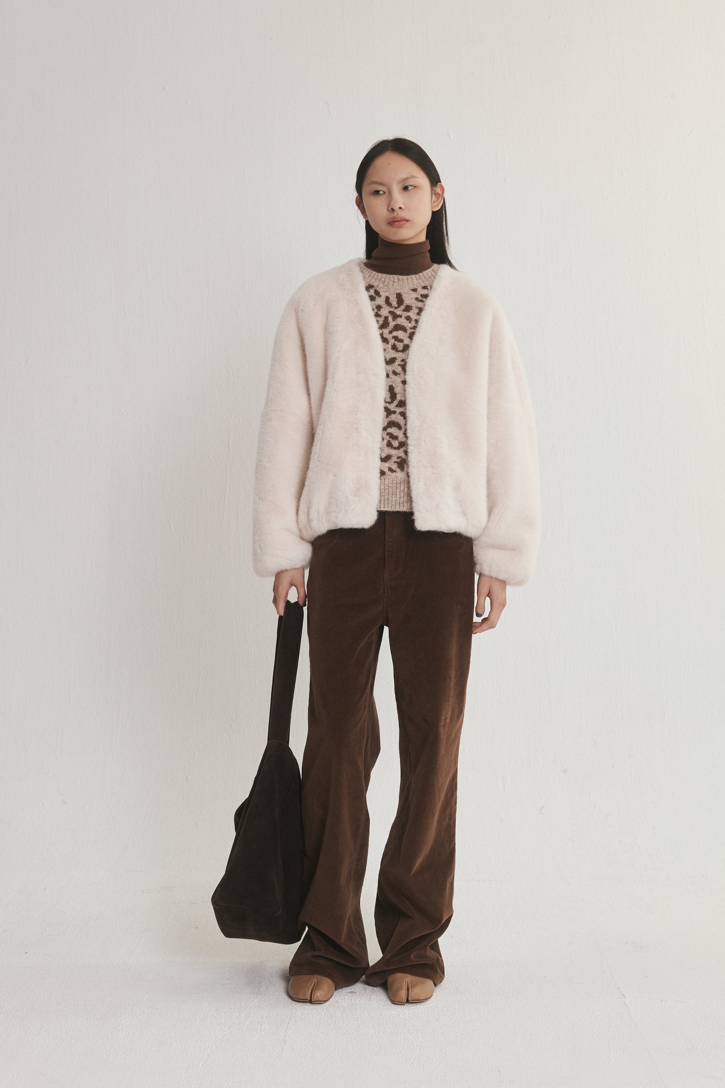 Faux Leather Coat