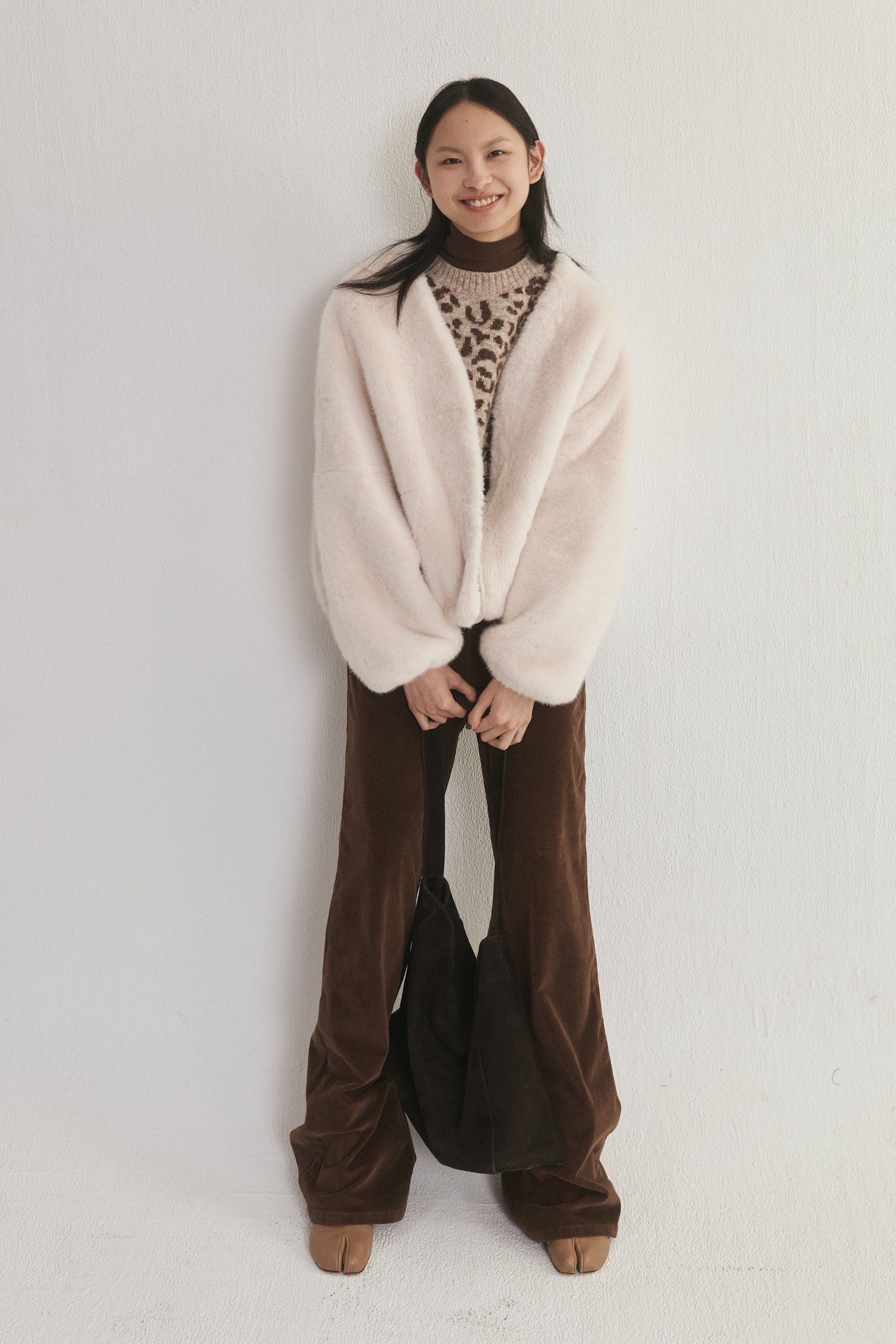 Faux Leather Coat