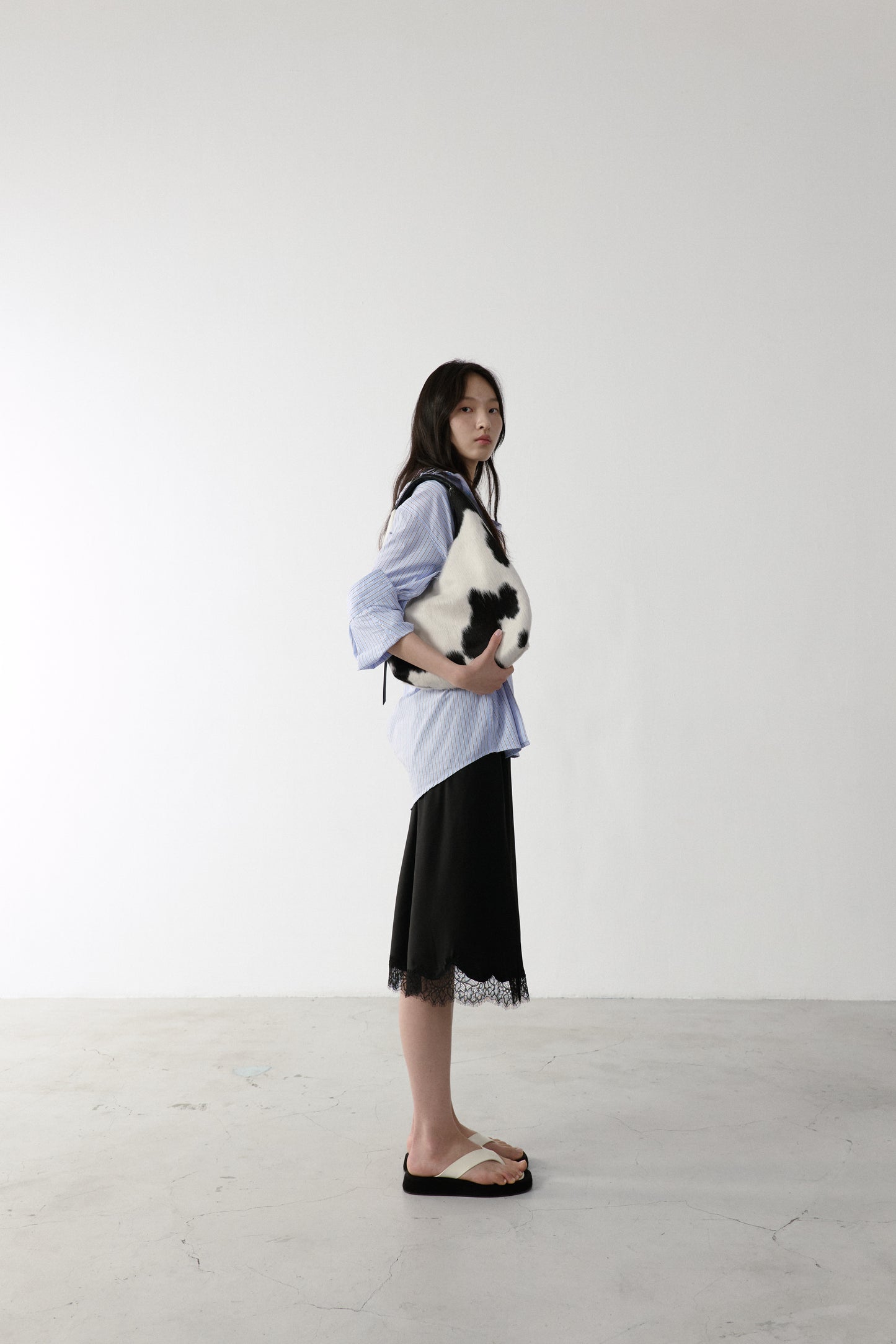 Premium Silk Midi Skirt
