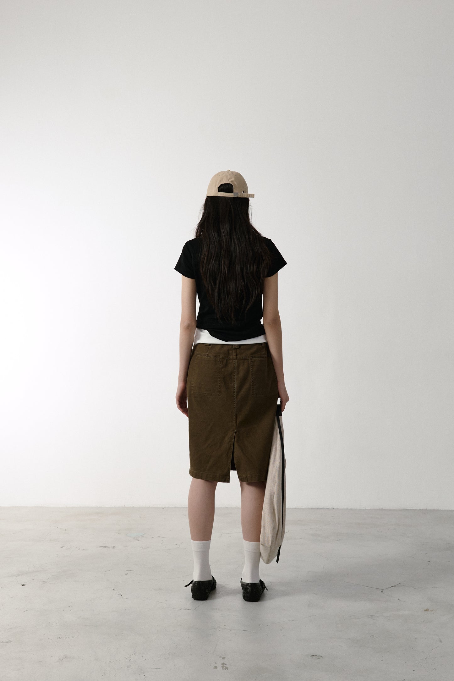 90s Belted Cargo Skirt