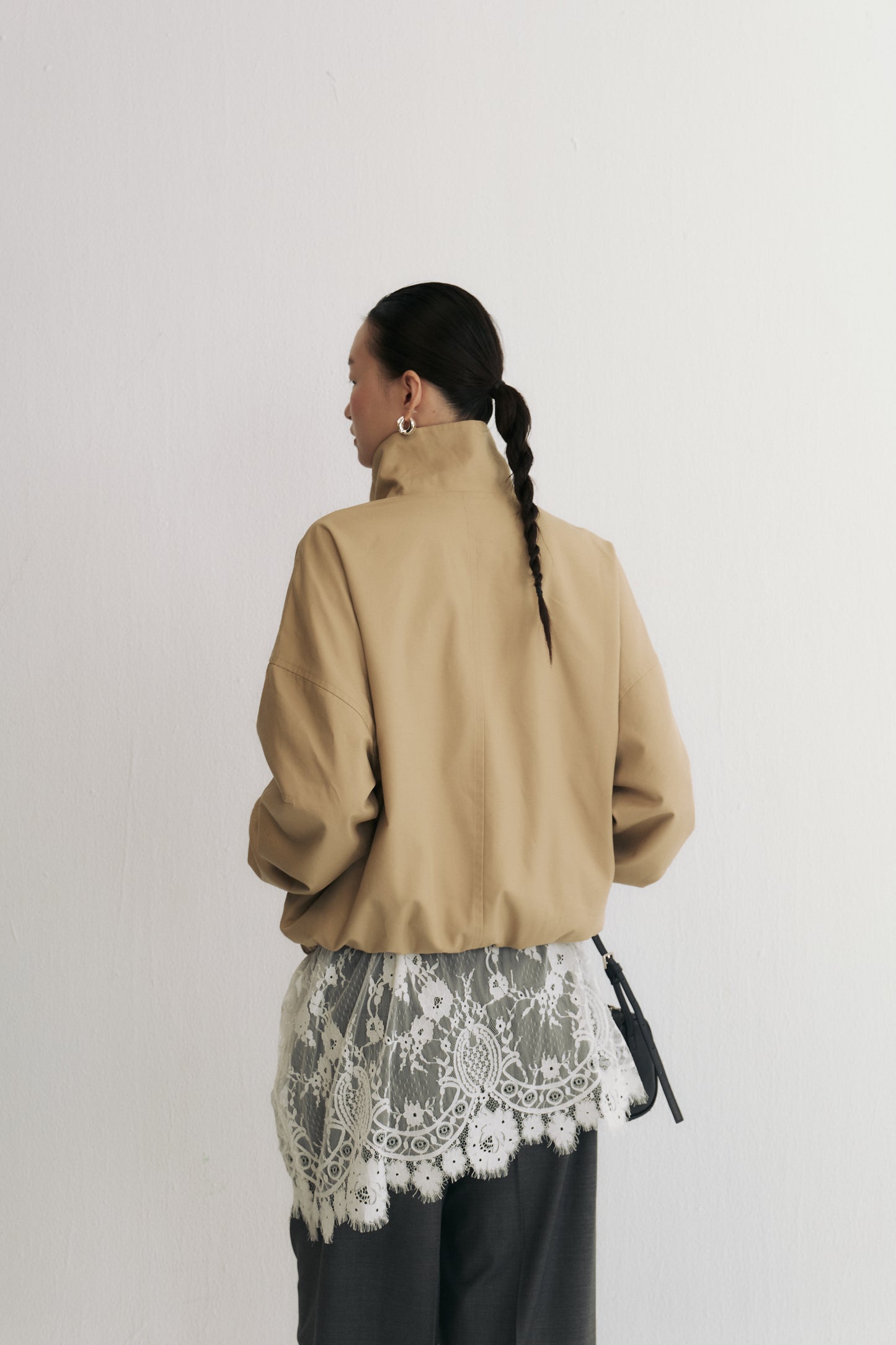 雙生女主千鳥格雙面夾克