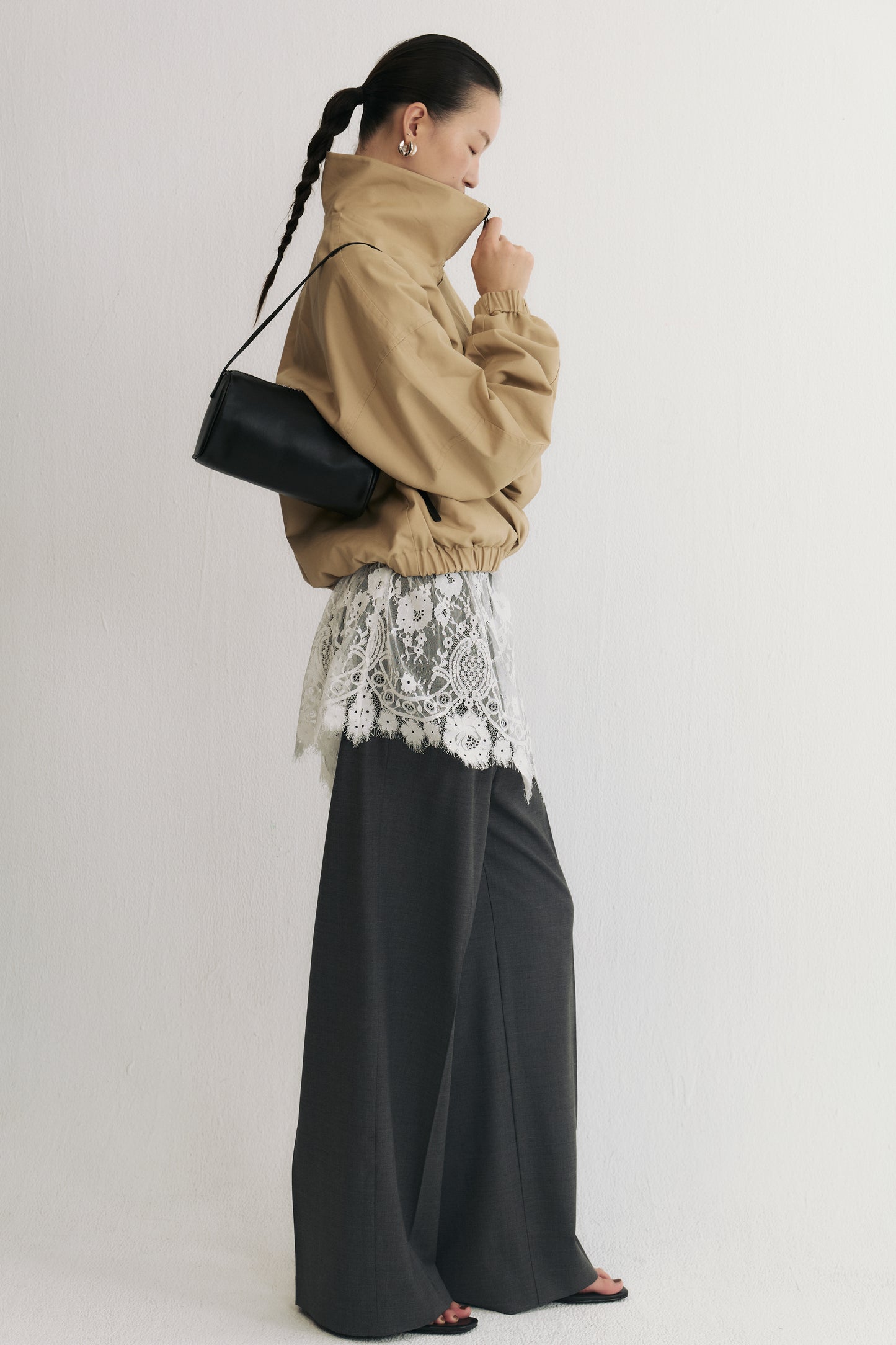 雙生女主千鳥格雙面夾克