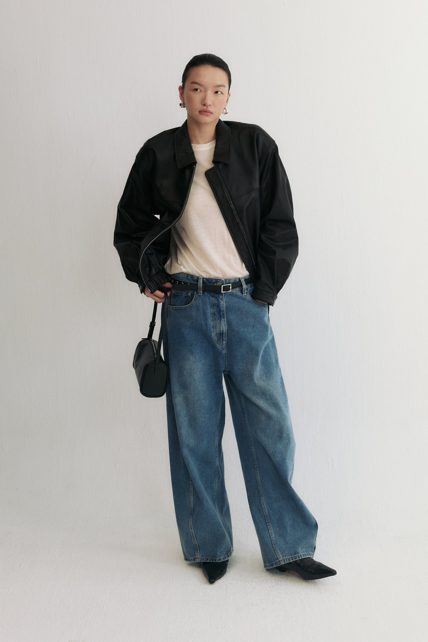 柏林往事綿羊皮翻領皮衣夾克