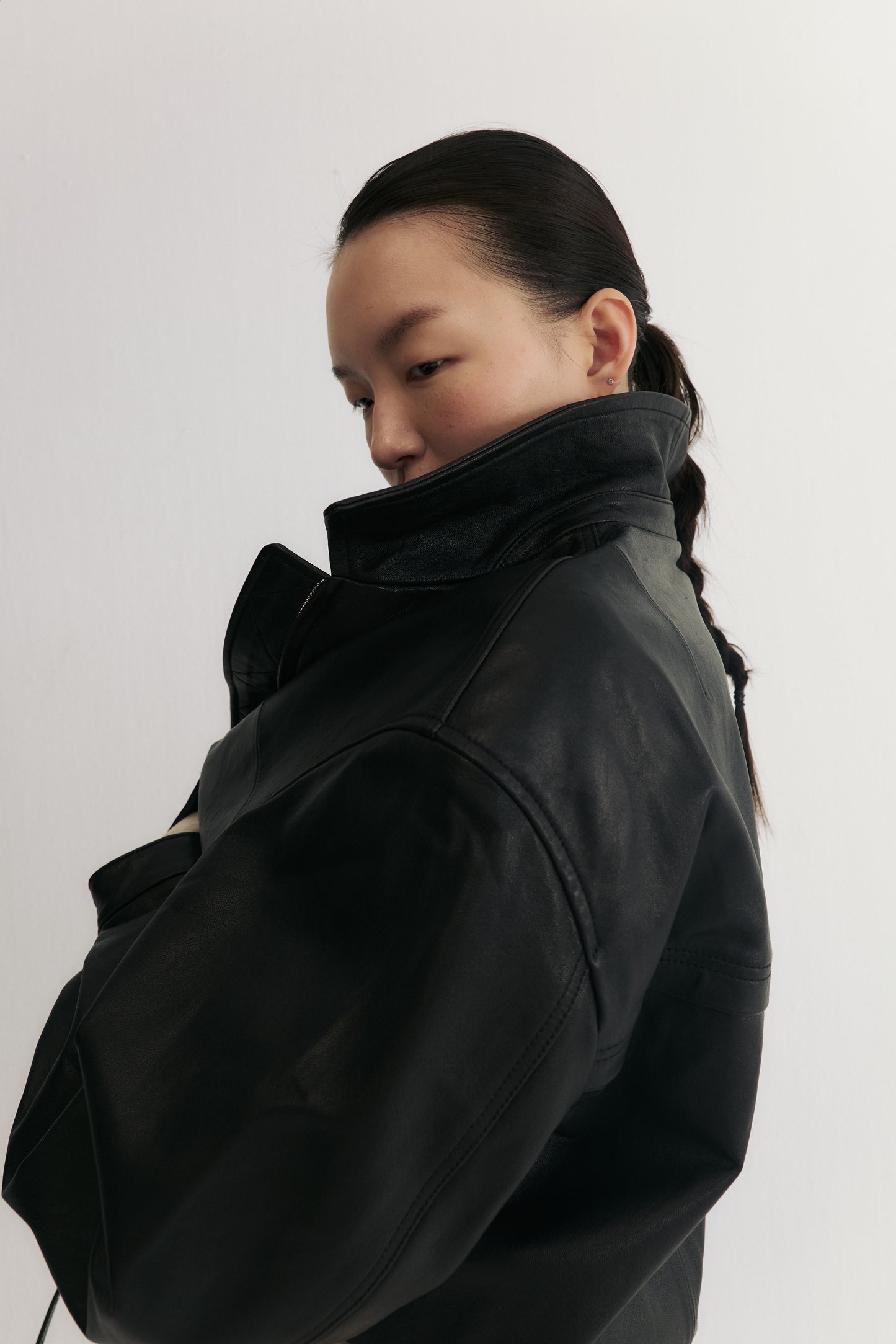 柏林往事綿羊皮翻領皮衣夾克