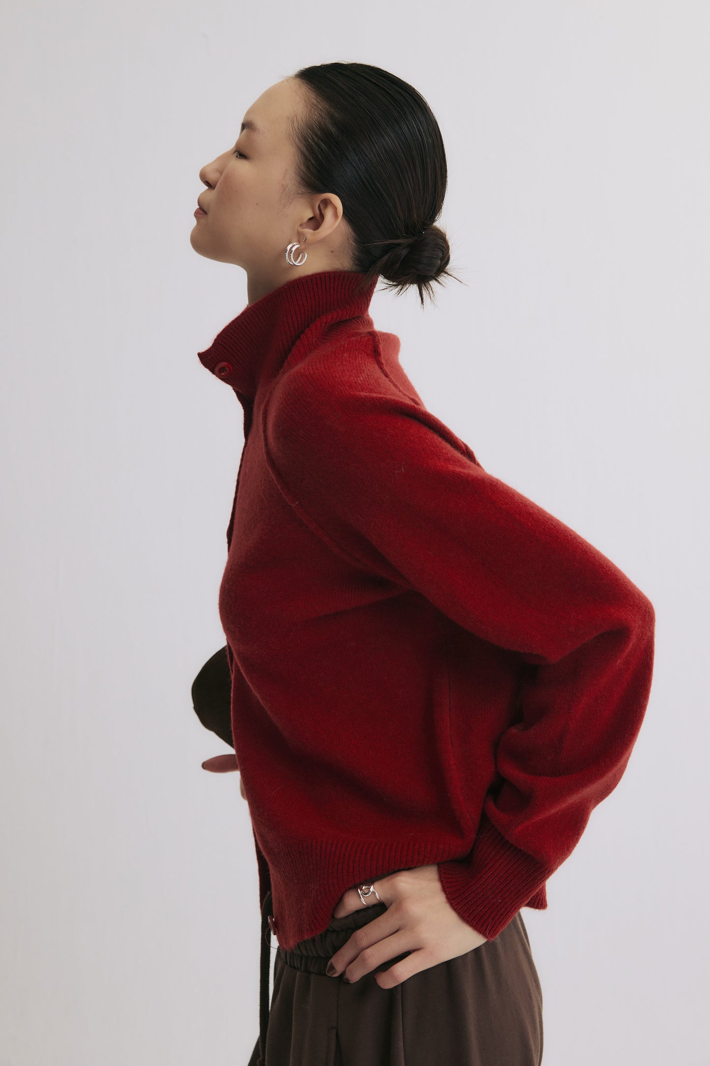 Practical Wool Cardigan