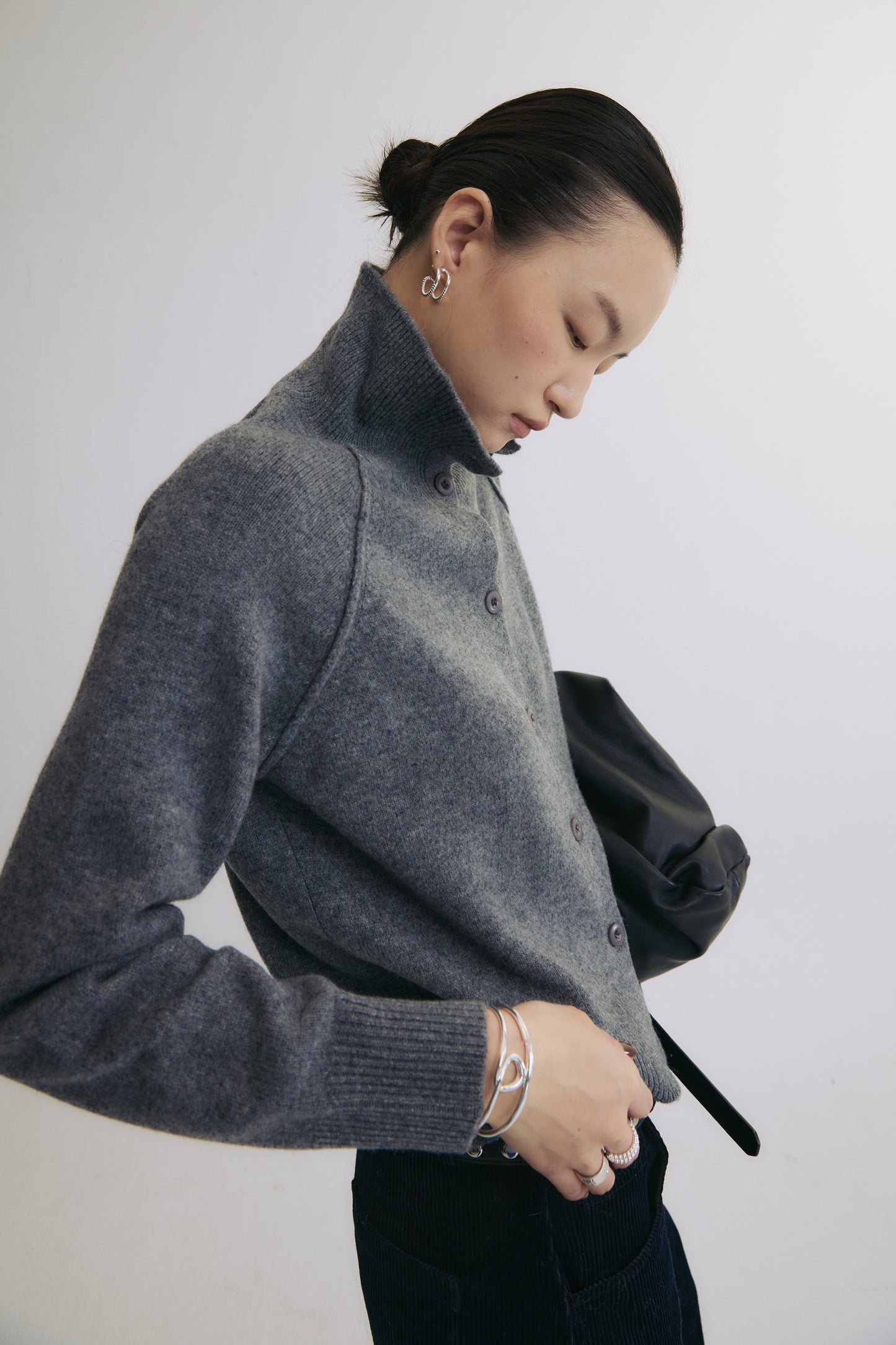 Practical Wool Cardigan