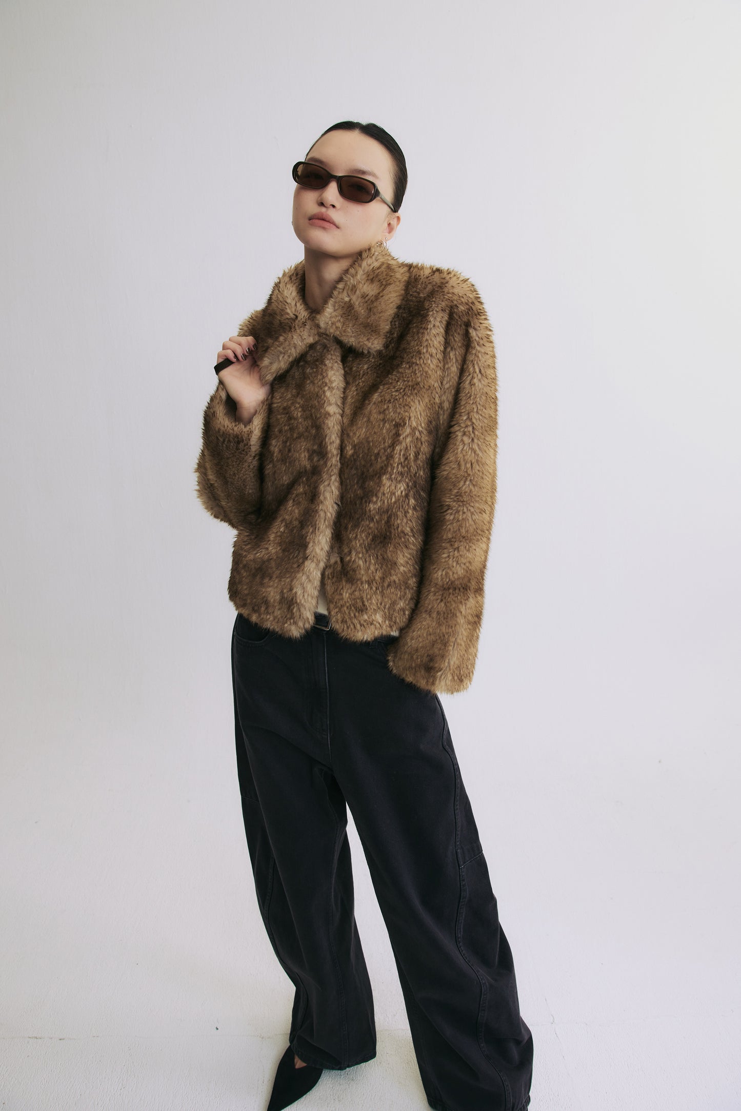 Soft Focus Faux Fur Jacket