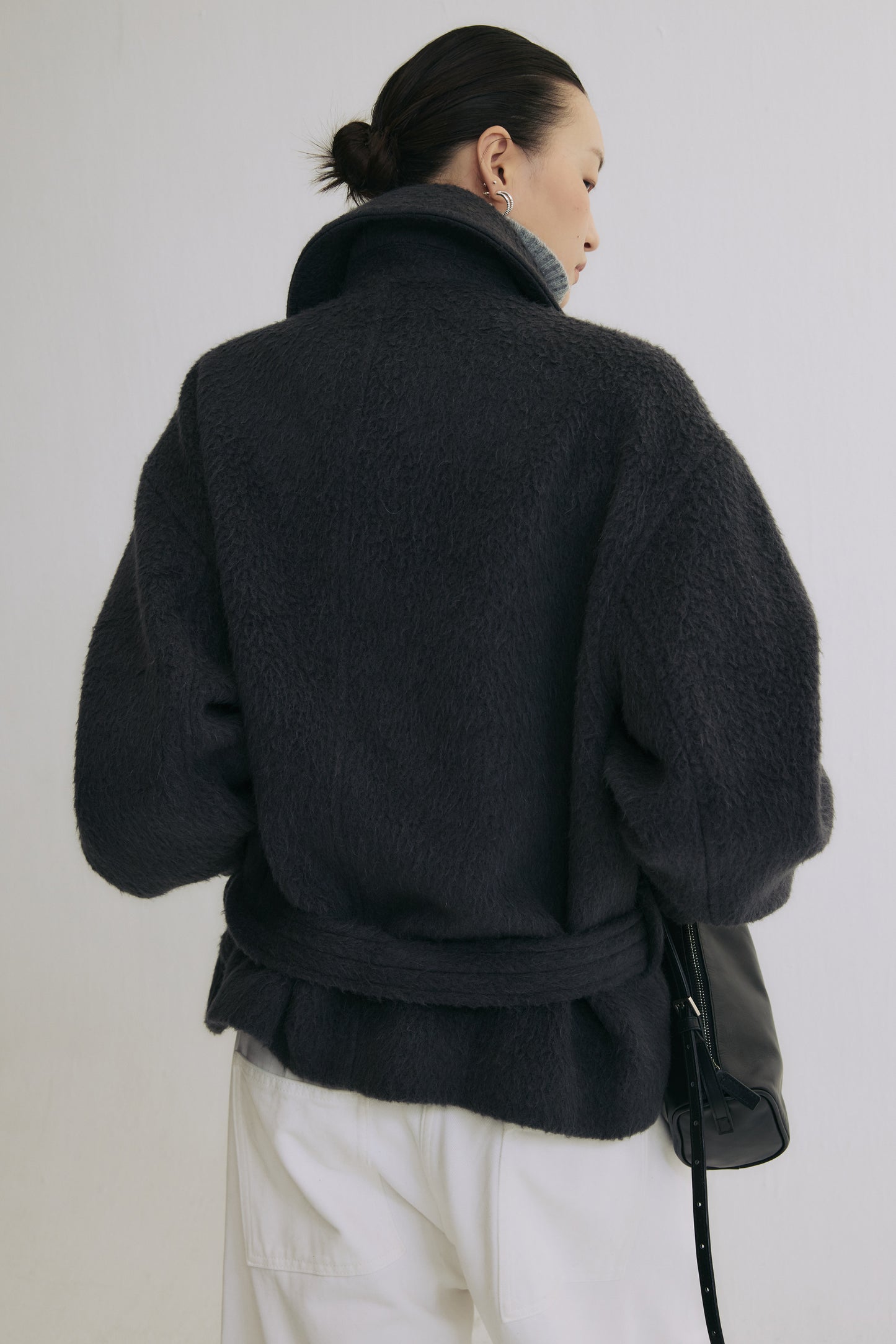 夜游玛黑羊毛大衣