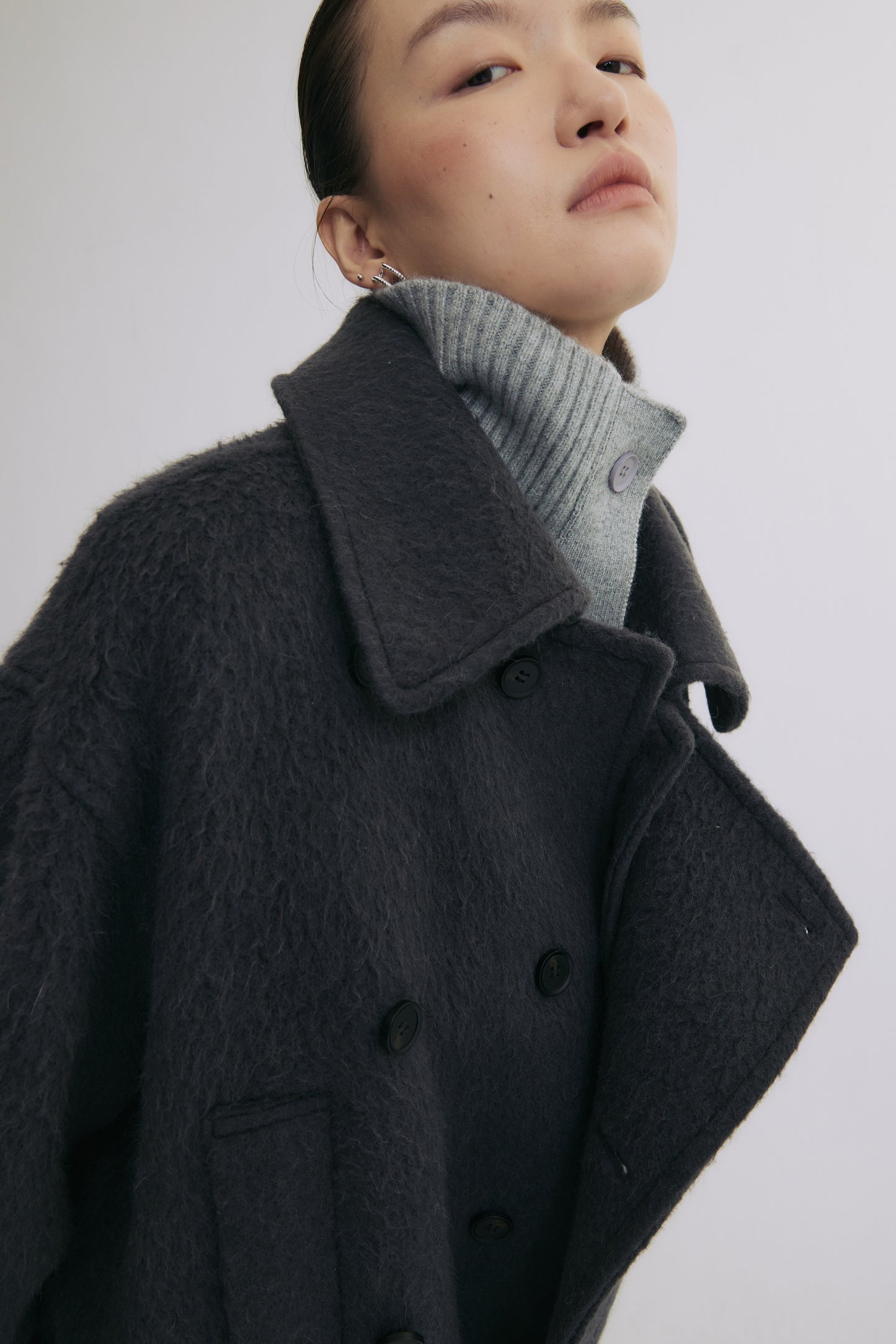 Night Stroll in Marais Wool Coat