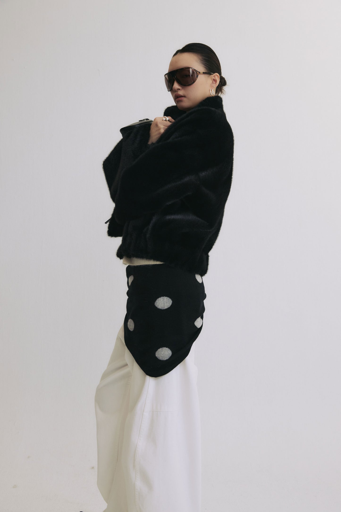 小樽暮色仿皮草外套