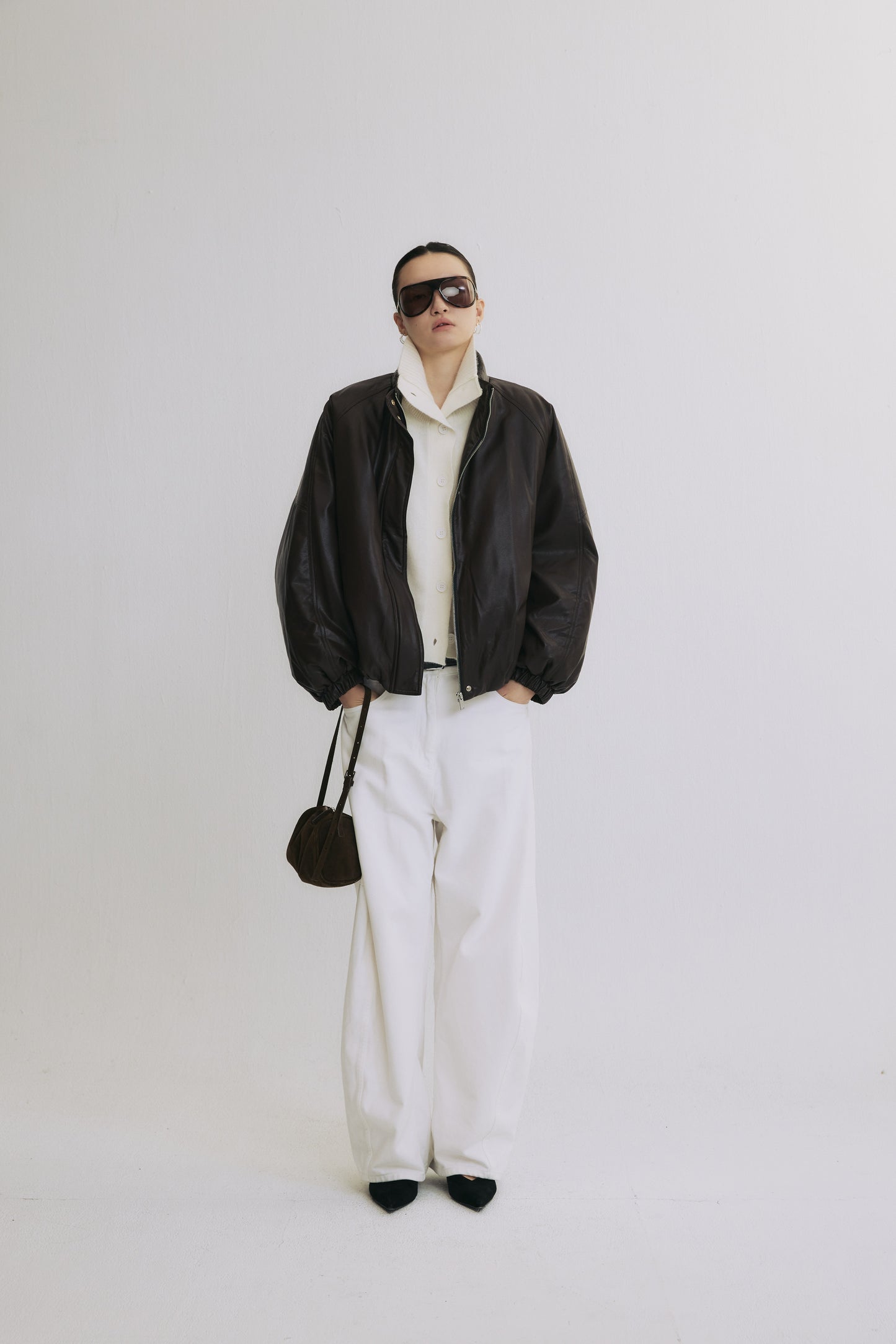 Berlin Recollection Faux Leather Down Jacket