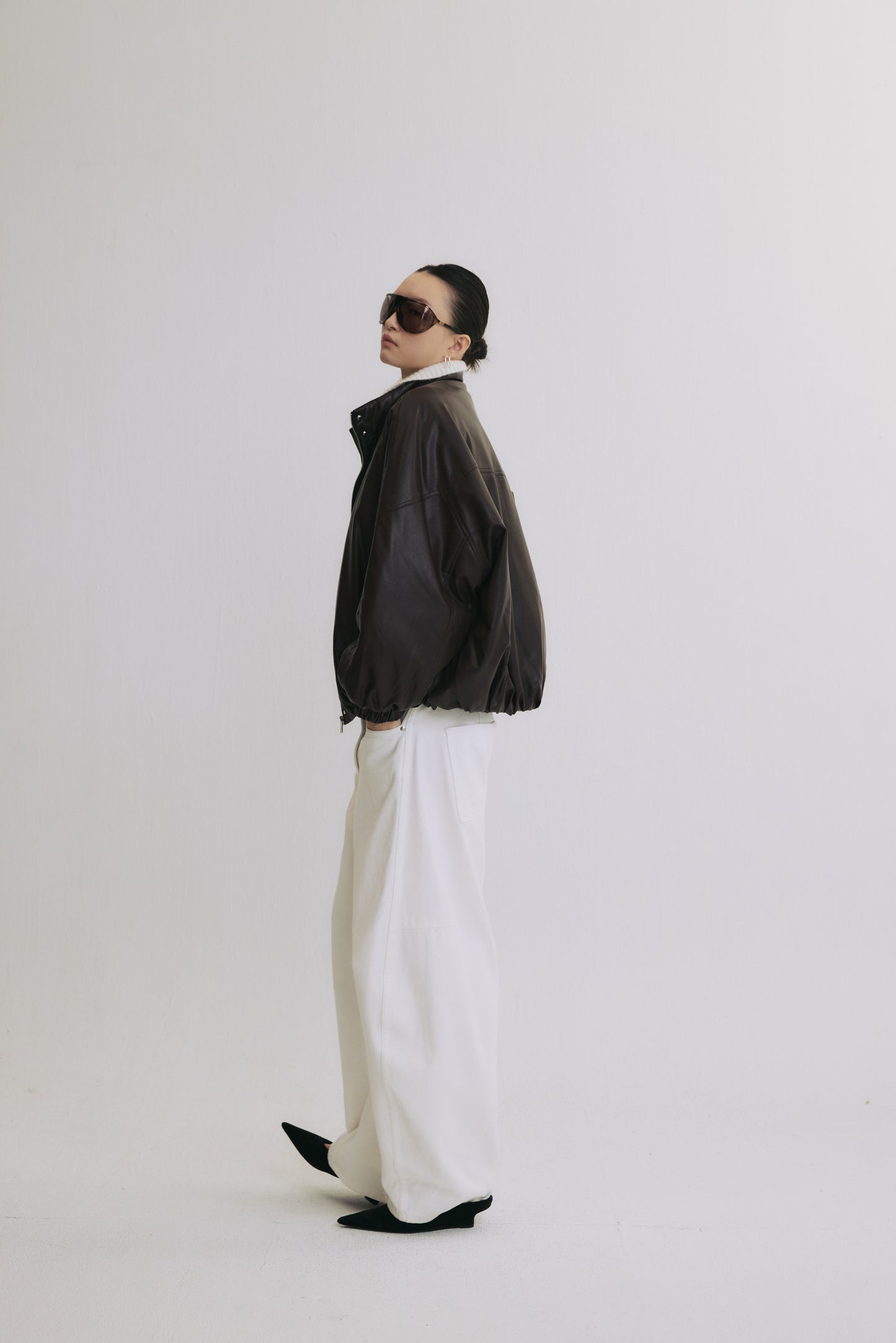 Berlin Recollection Faux Leather Down Jacket
