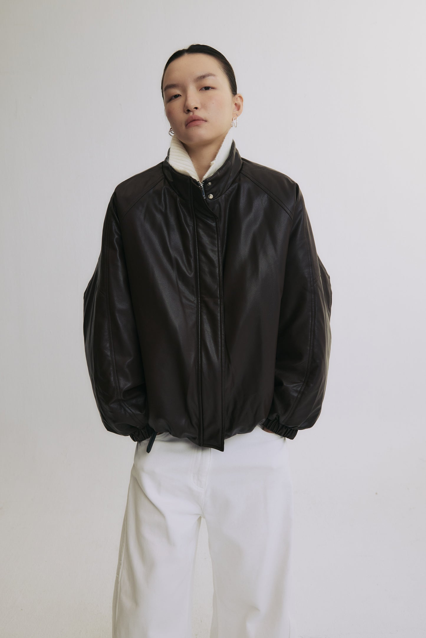 Berlin Recollection Faux Leather Down Jacket