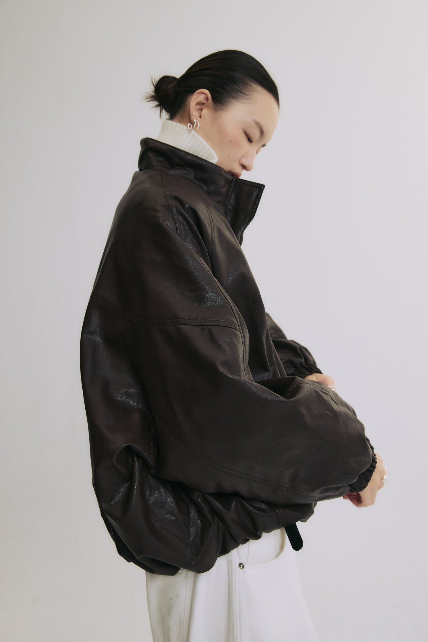 Berlin Recollection Faux Leather Down Jacket