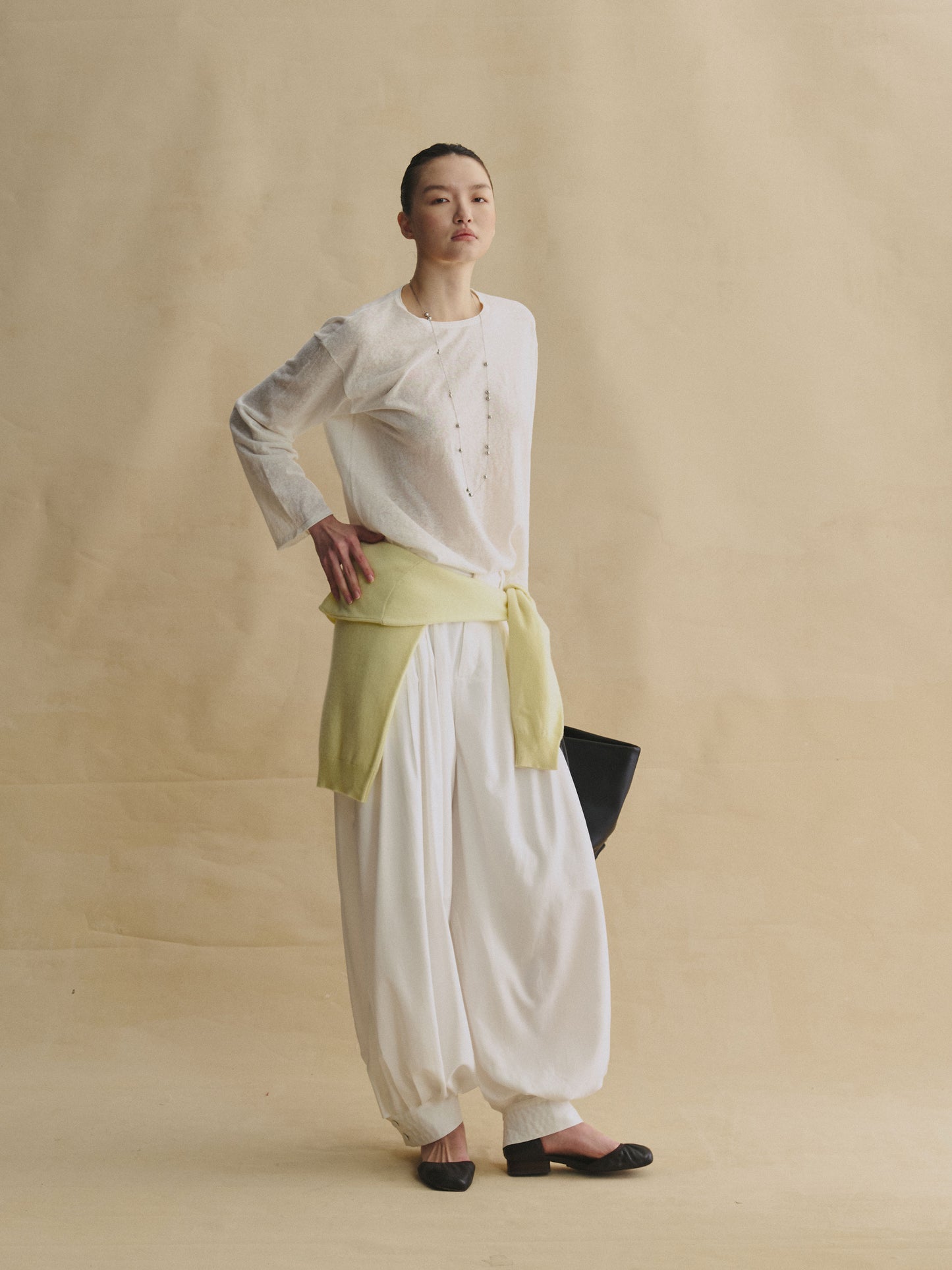 Blanche White Balloon Pants