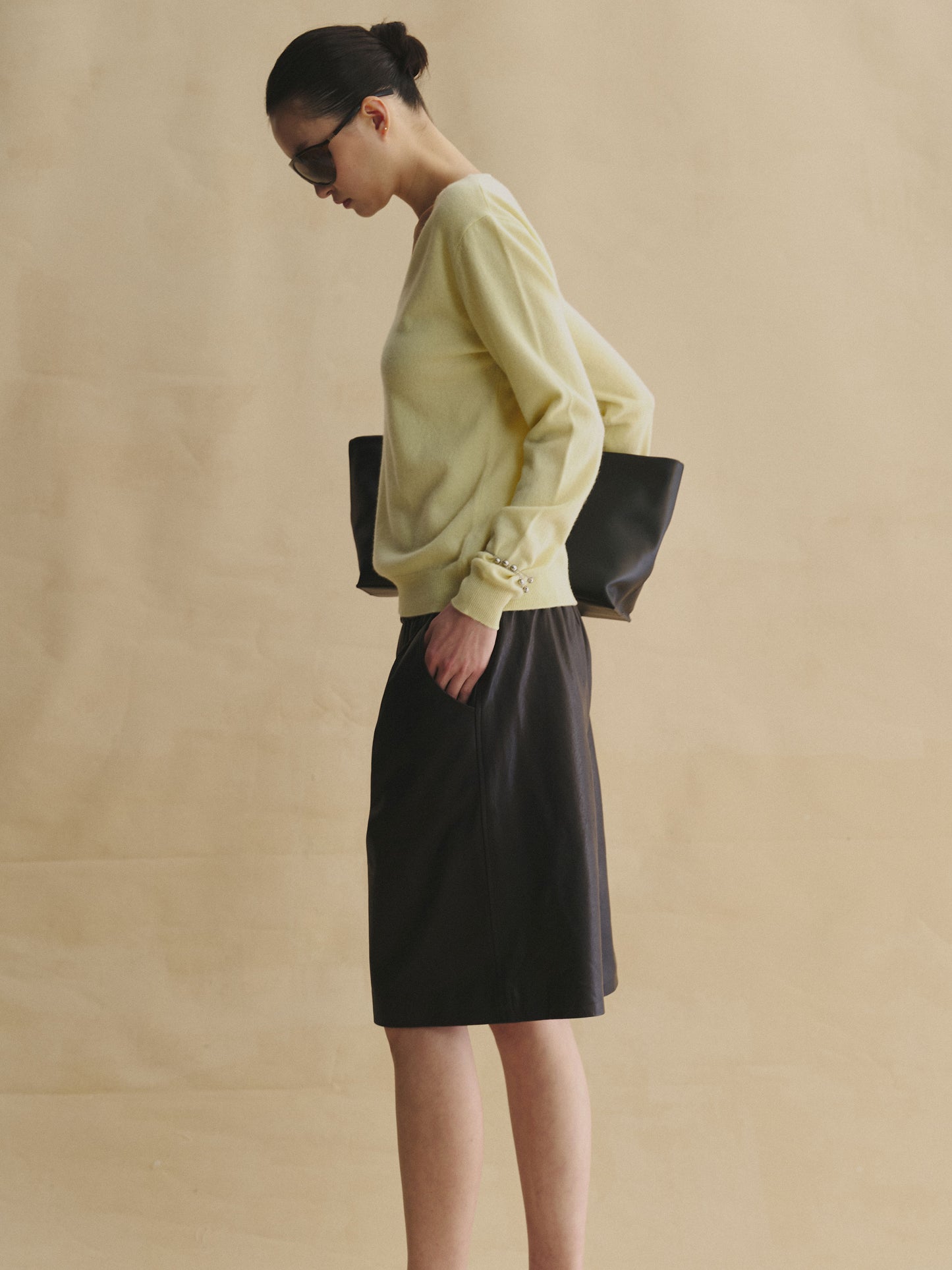 Vegetable-Tanned Leather Bermuda Shorts