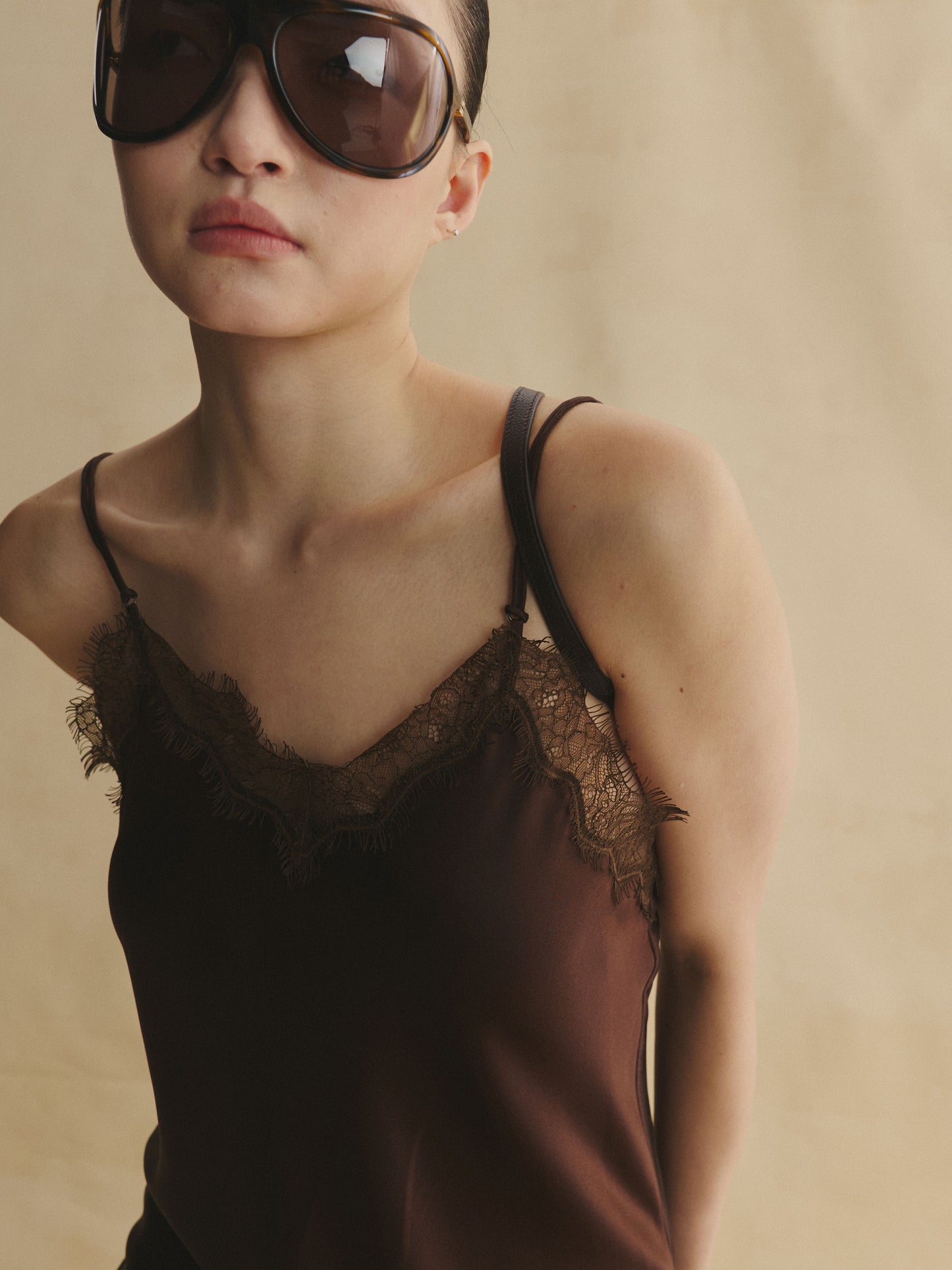 Mocha Affair Silk Camisole