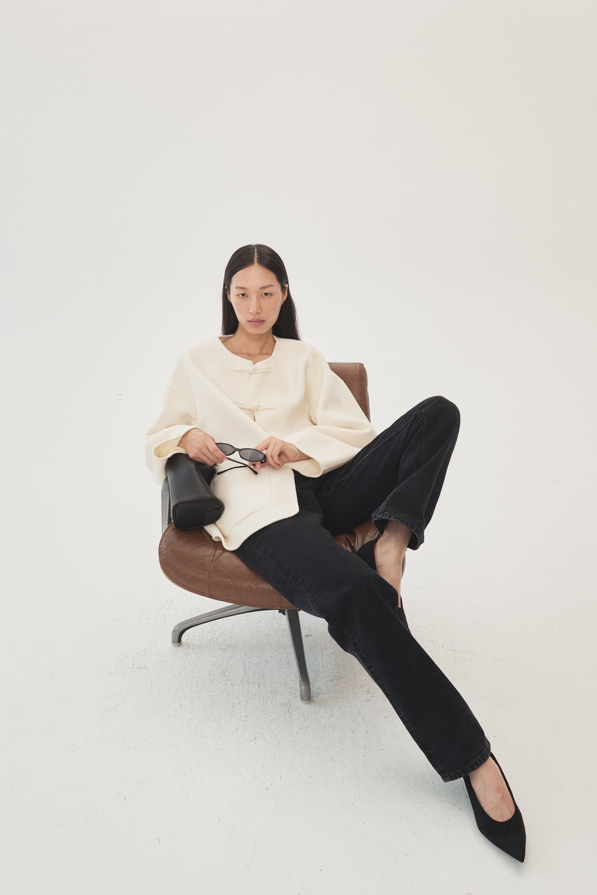 Moonlit Porcelain Wool Cashmere Jacket