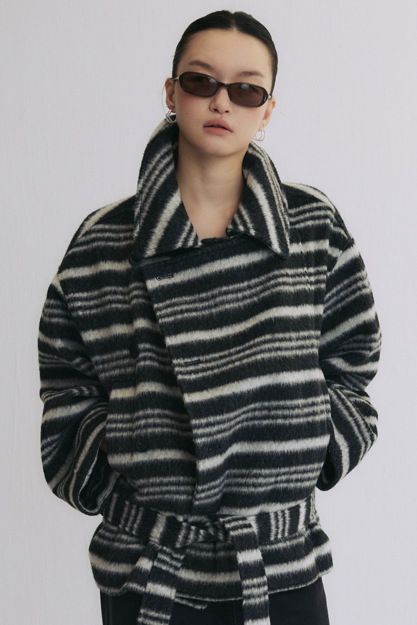 Night Stroll in Marais Wool Coat