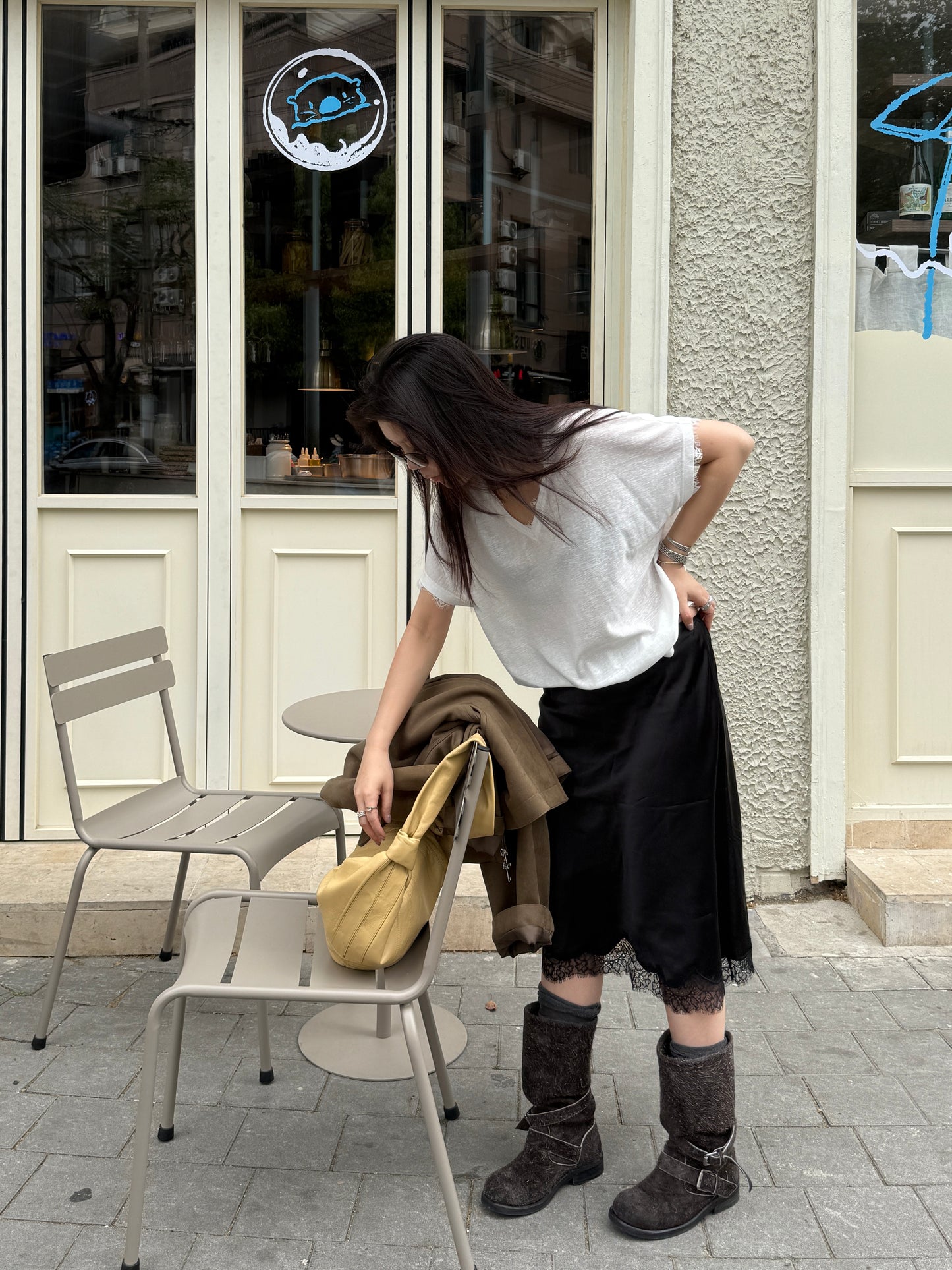 Premium Silk Midi Skirt